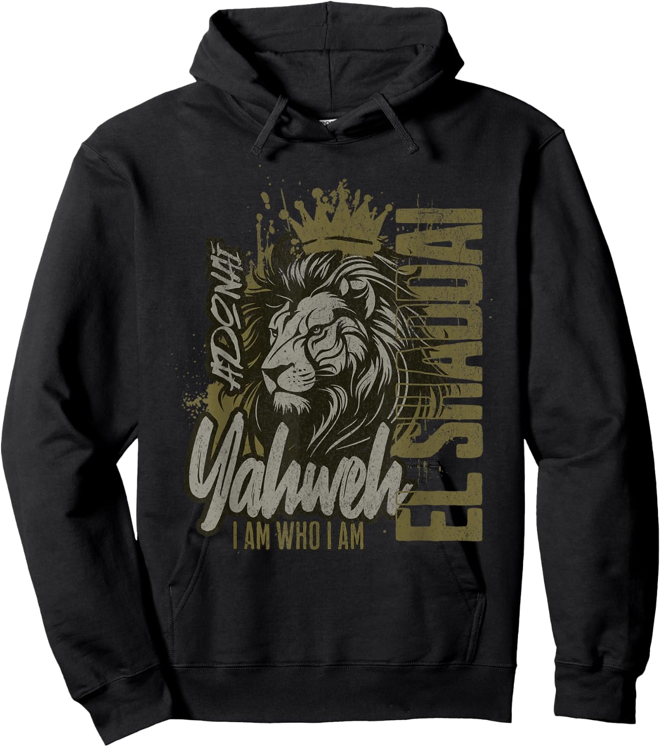 Christian Names God Witness Women Lion Yahweh Cool Hoodie - Hoodie | Black