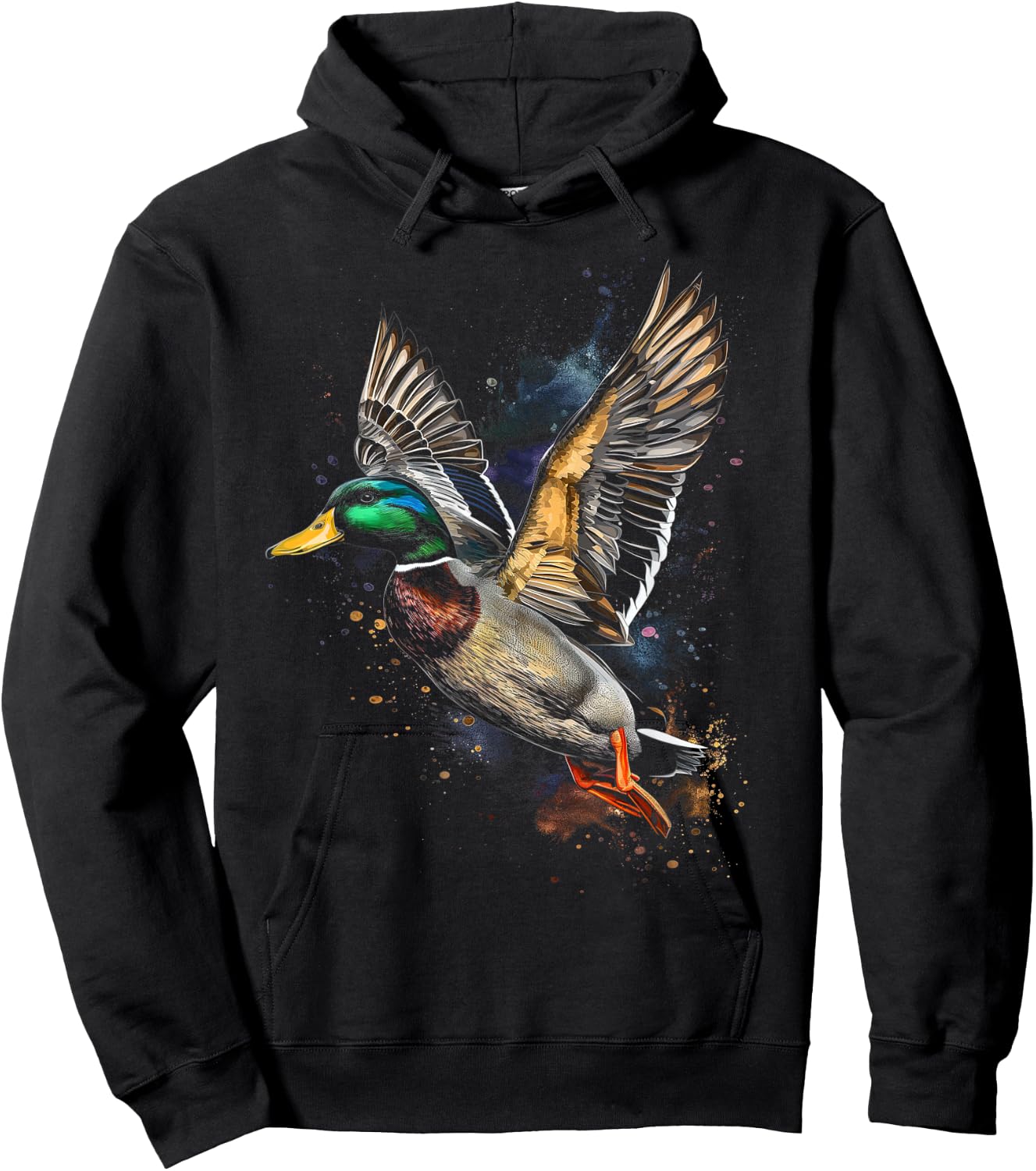 Duck Hunting Waterfowl Mallard Duck Hunter Hoodie - Hoodie | Black
