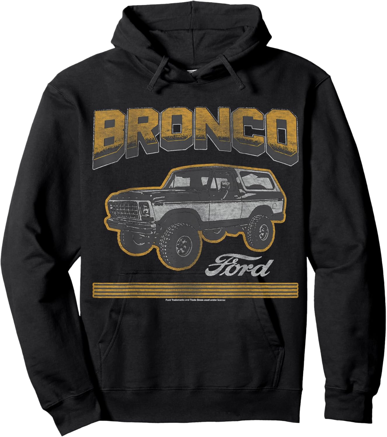 Ford - Bronco SUV With Logo Hoodie - Hoodie | Black