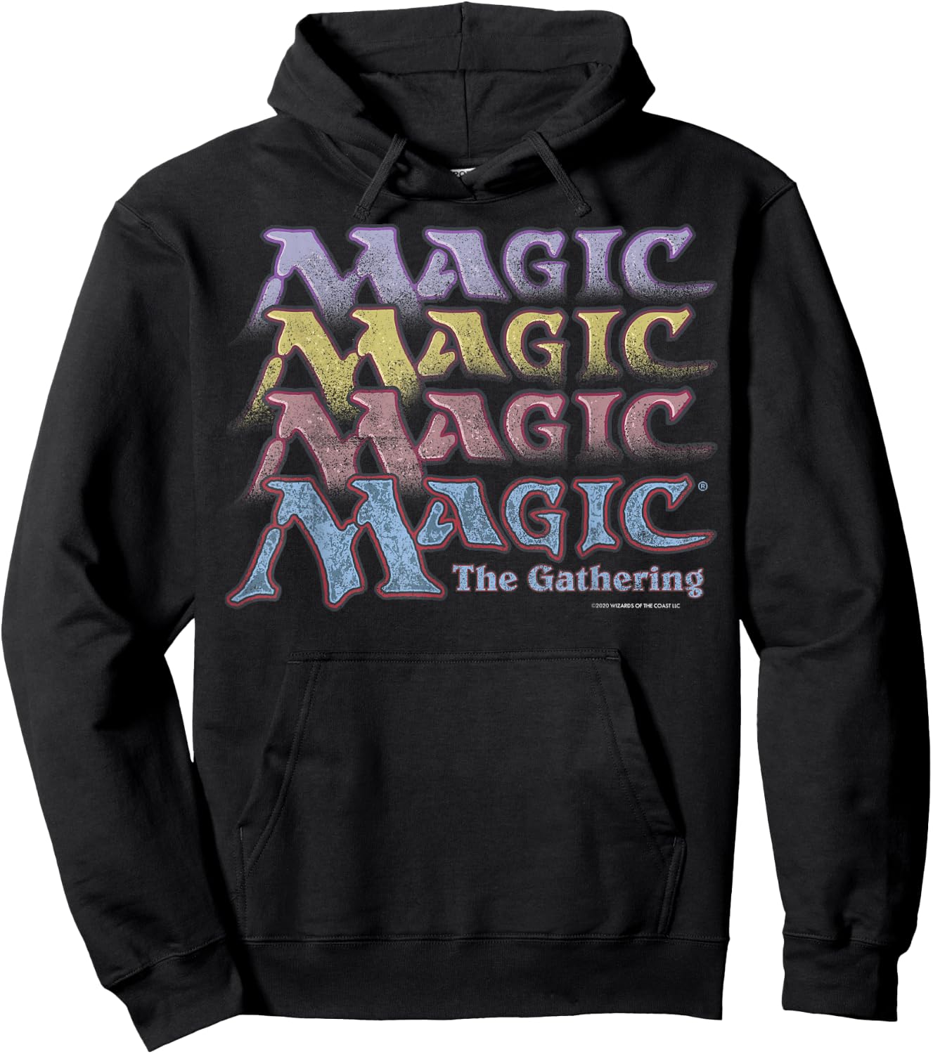 Magic: The Gathering Retro Logo Stack Hoodie - Hoodie | Black