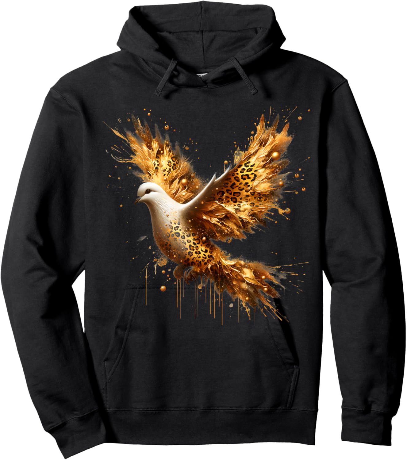Holy Spirit Dove Catholic Christian Hoodie - Hoodie | Black