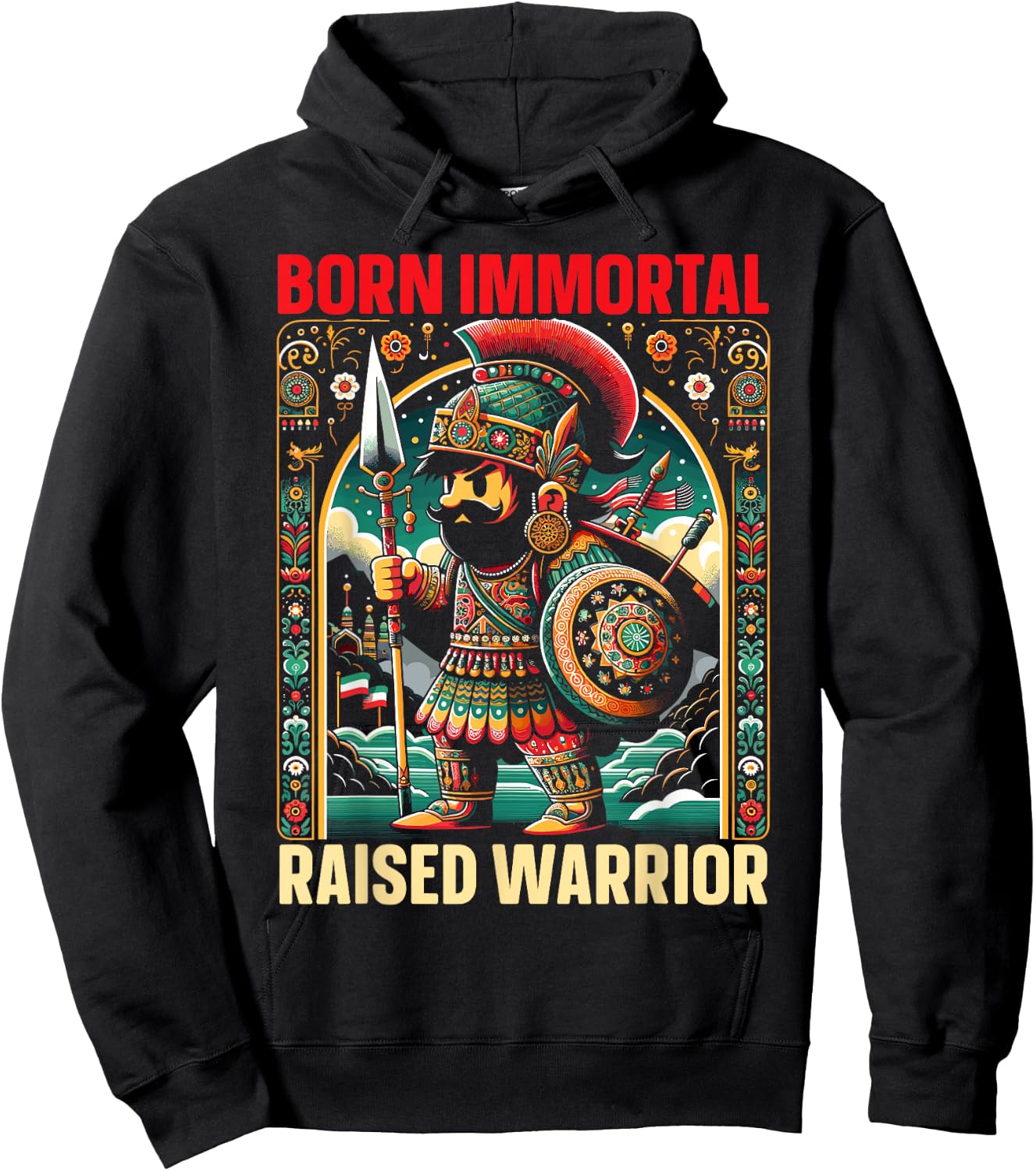Persian Immortal Achaemenid Empire Persian Warrior Hoodie - Hoodie | Black