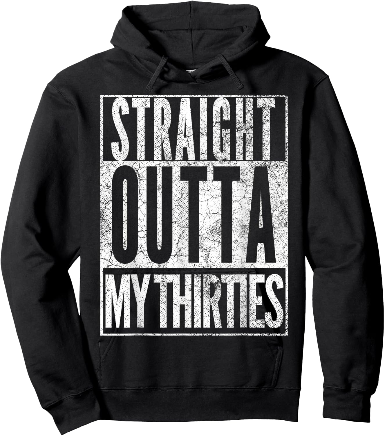 1986 Straight Outta My Thirties 40th BIRTHDAY Gift 40 Years Hoodie - Hoodie | Black