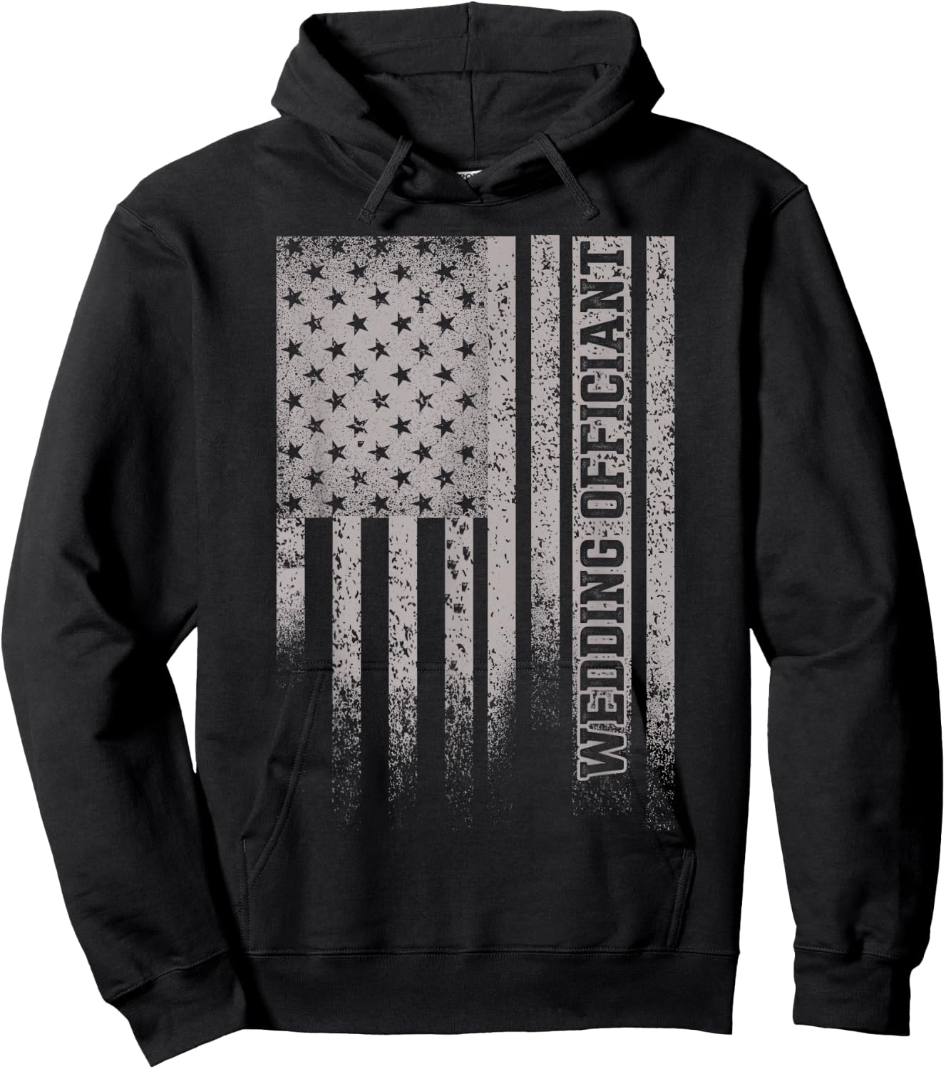 Wedding Officiant Event Flag Internet Ordained Minister Gift Hoodie - Hoodie | Black