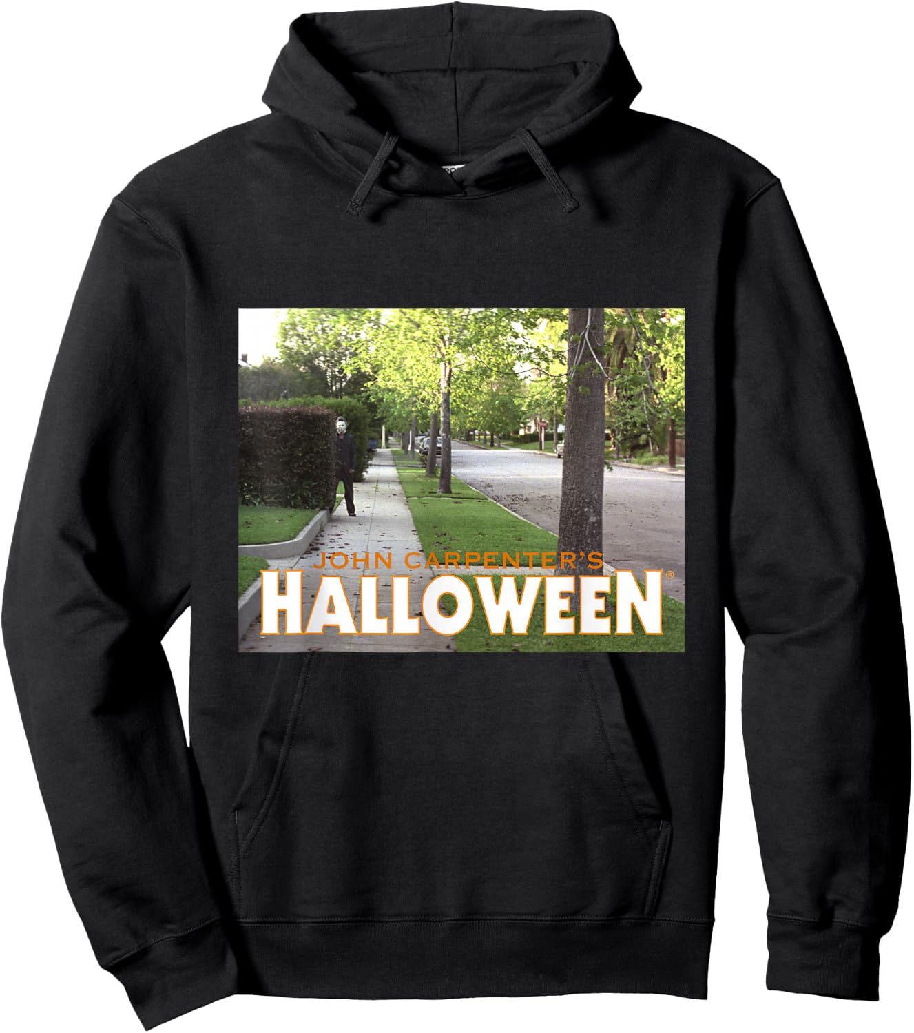 Halloween Michael Myers Behind Bush Hoodie - Hoodie | Black