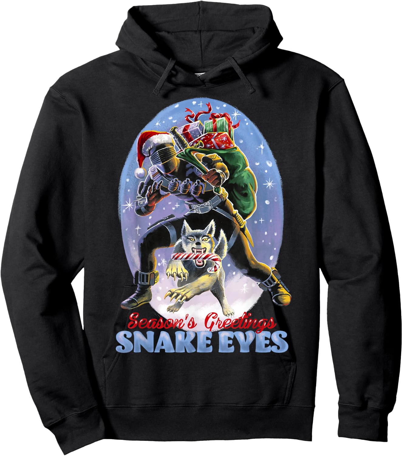 G.I. Joe Christmas Snake Eyes Season's Greetings Hoodie - Hoodie | Black