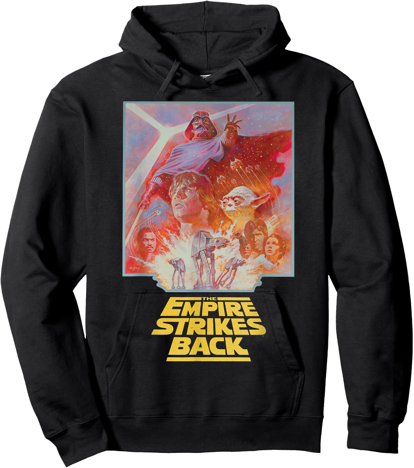 Star Wars The Empire Strikes Back Vintage Poster Art Hoodie - Hoodie | Black