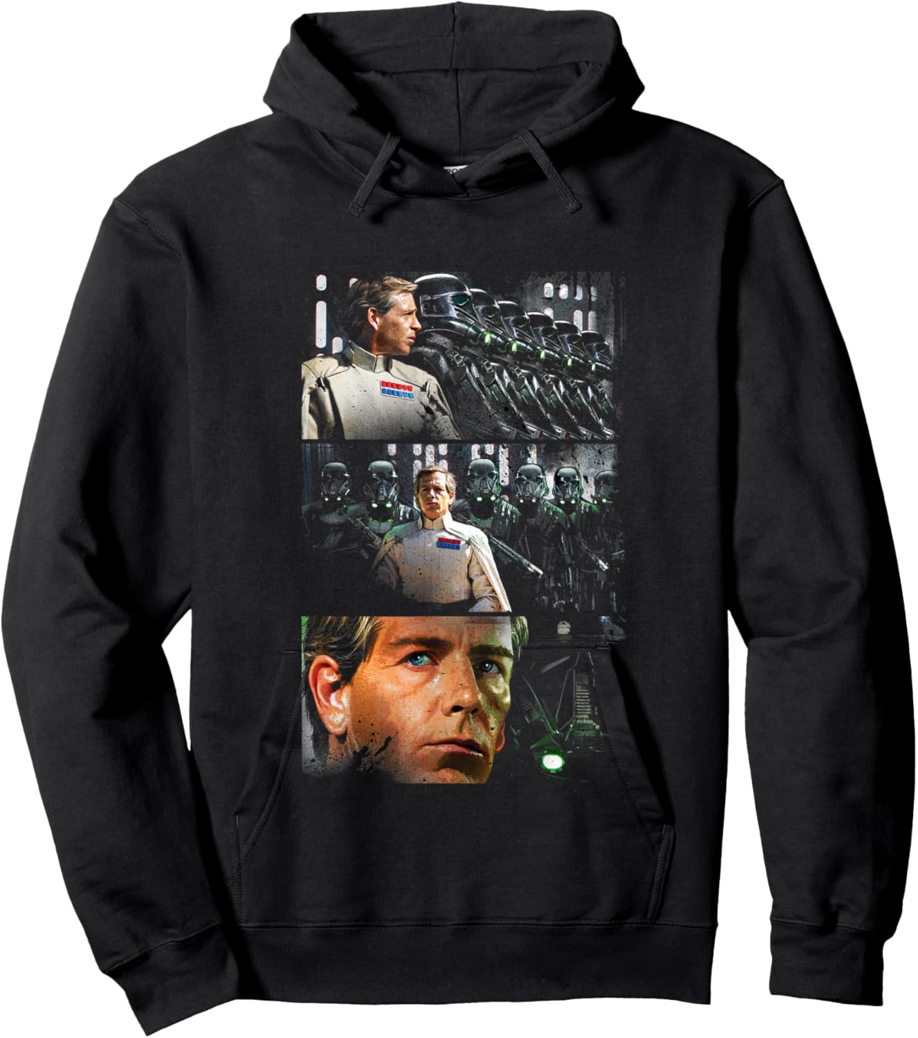 Star Wars Rogue One Iconic Orson Krennic Retro Chest Panels Hoodie - Hoodie | Black