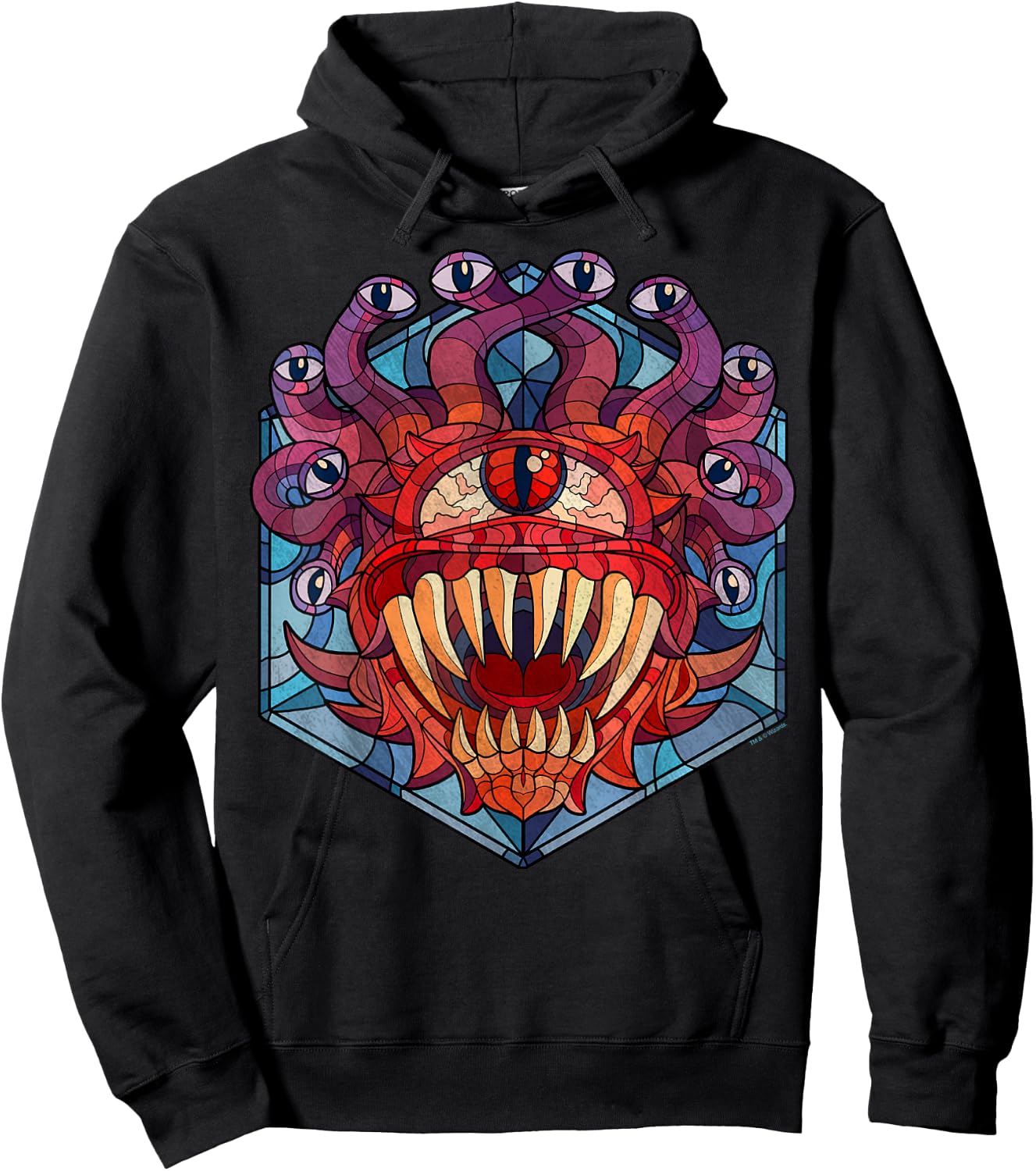 Dungeons & Dragons Beholder Stained Glass Hoodie - Hoodie | Black