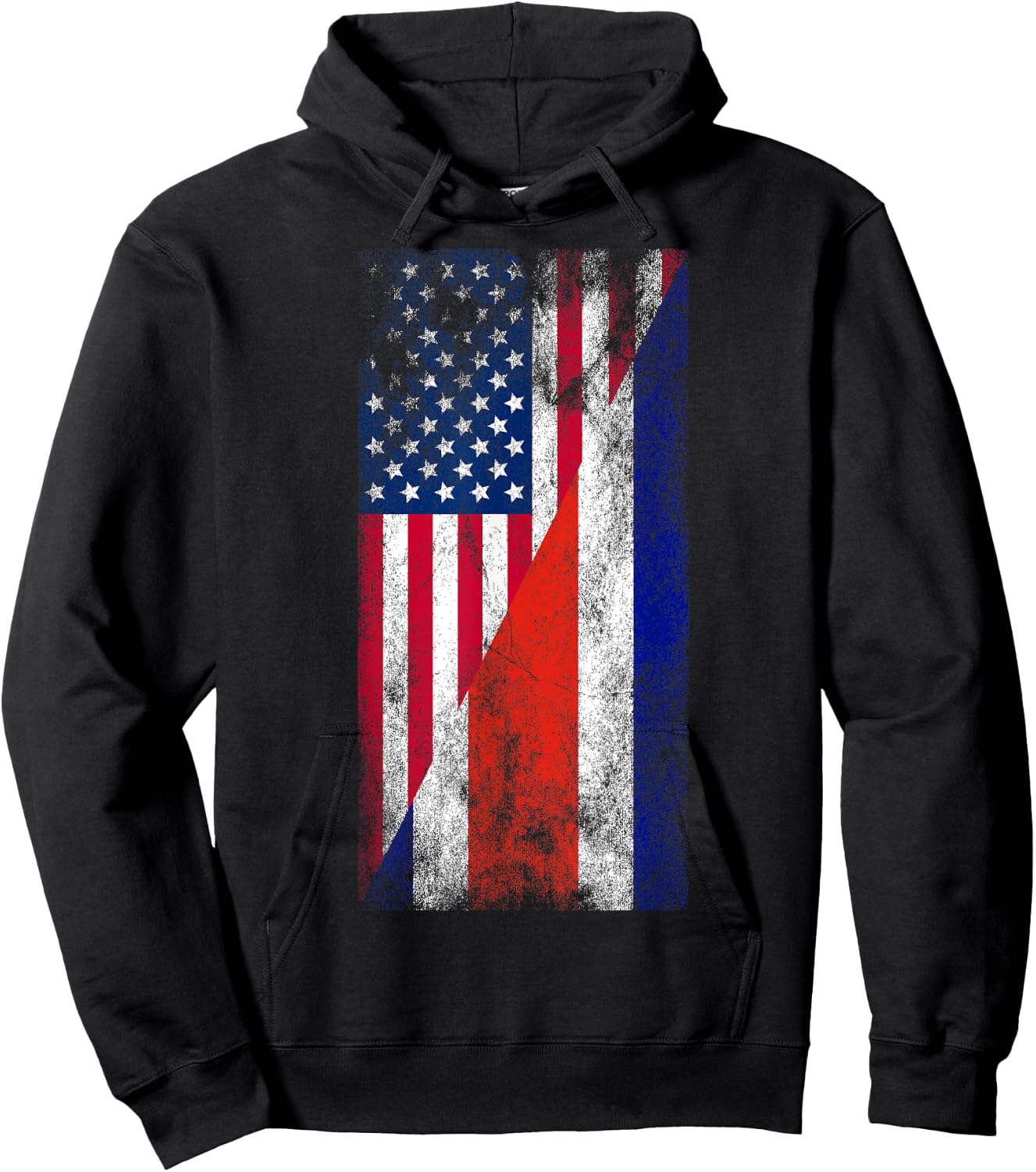 USA & Costa Rica Flag - United States of America Costa Rican Hoodie - Hoodie | Black