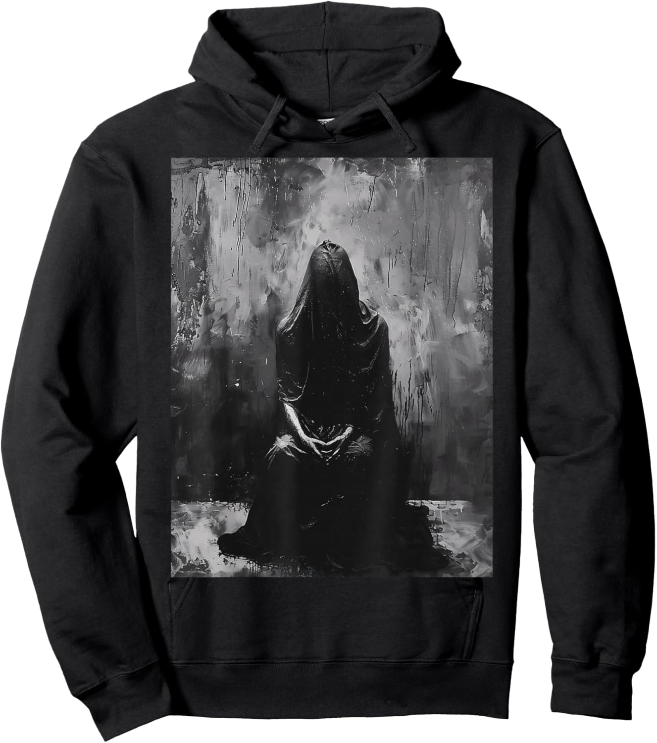 Dark Occult Horror Goth Alt Demon Hell Art Aesthetic Hoodie - Hoodie | Black
