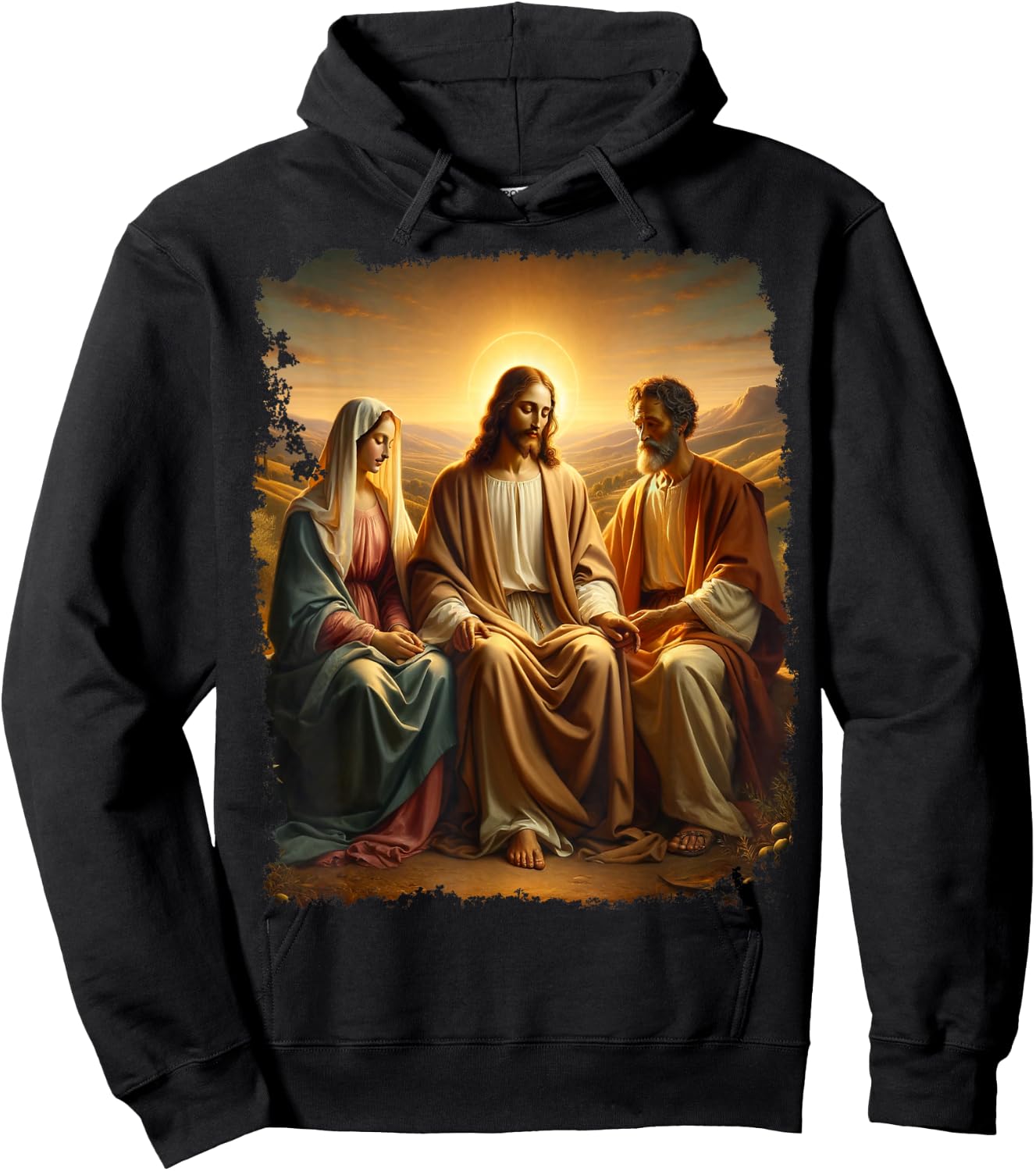 Jesus Christ Mary Joseph Christian Hoodie - Hoodie | Black
