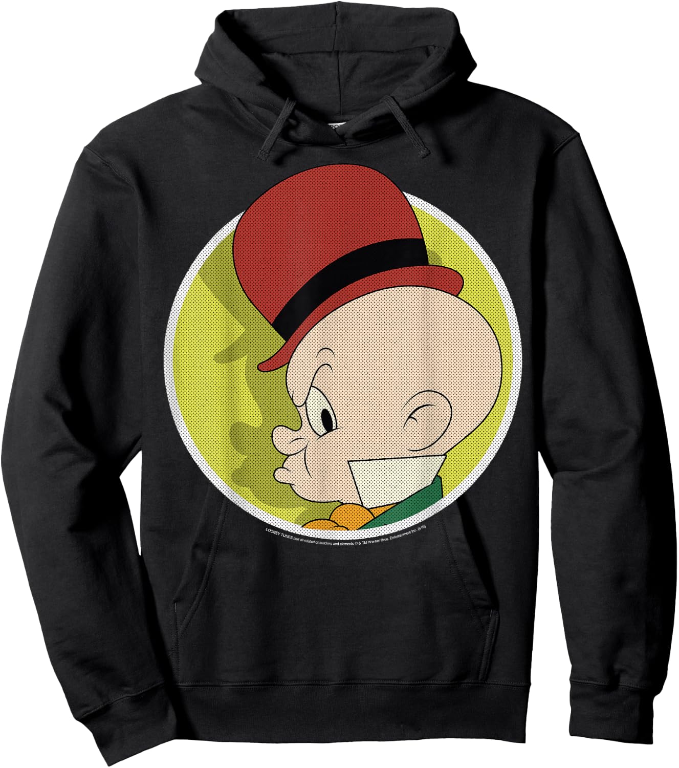 Looney Tunes Elmer Fudd Profile Portrait Hoodie - Hoodie | Black