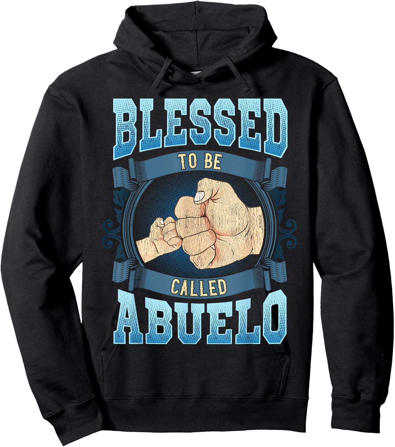 Blessed To Be Called Abuelo Gifts Abuelo Fathers Day Hoodie - Hoodie | Black