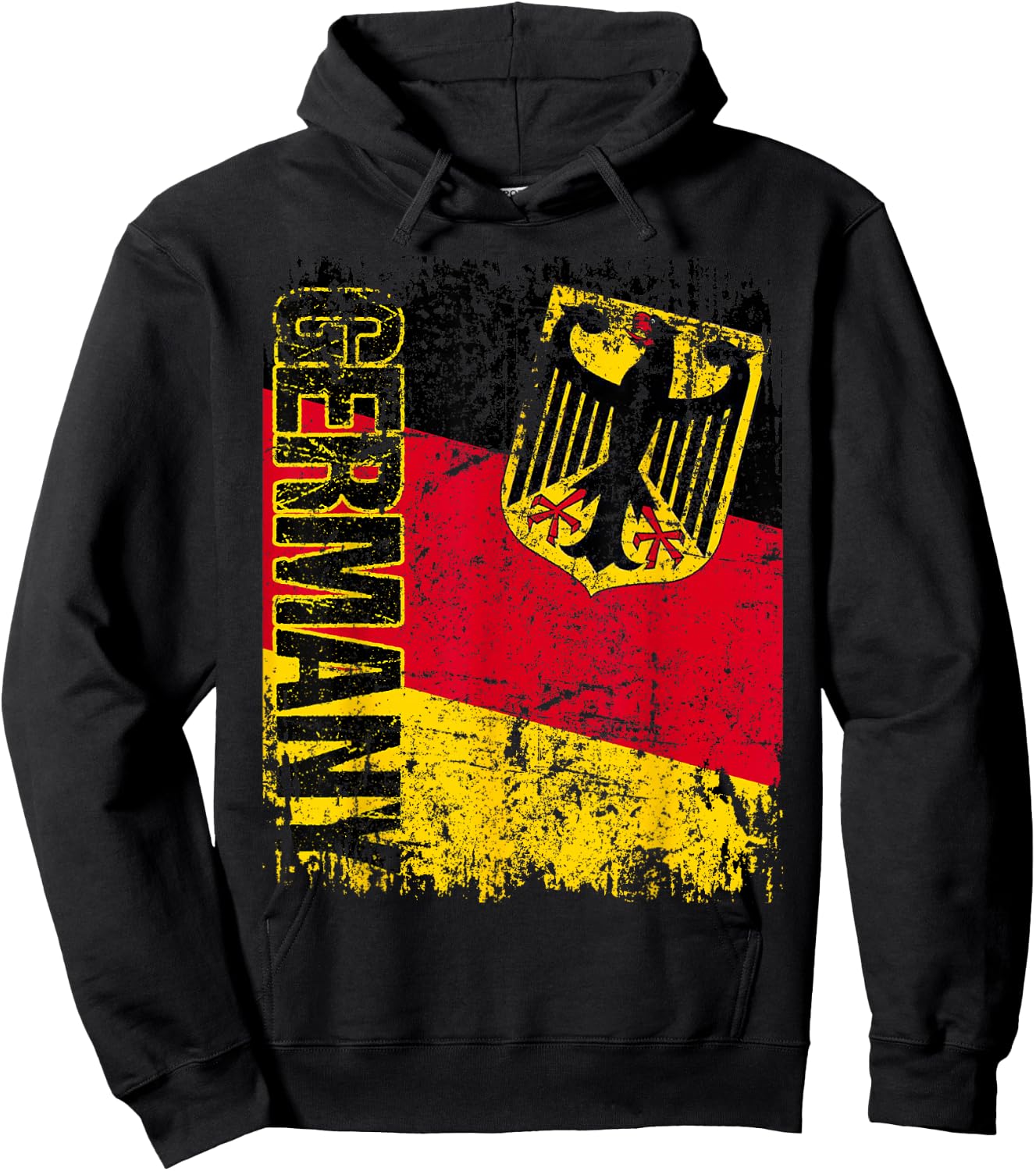 Germany Flag Vintage Distressed Germany Small Hoodie - Hoodie | Black