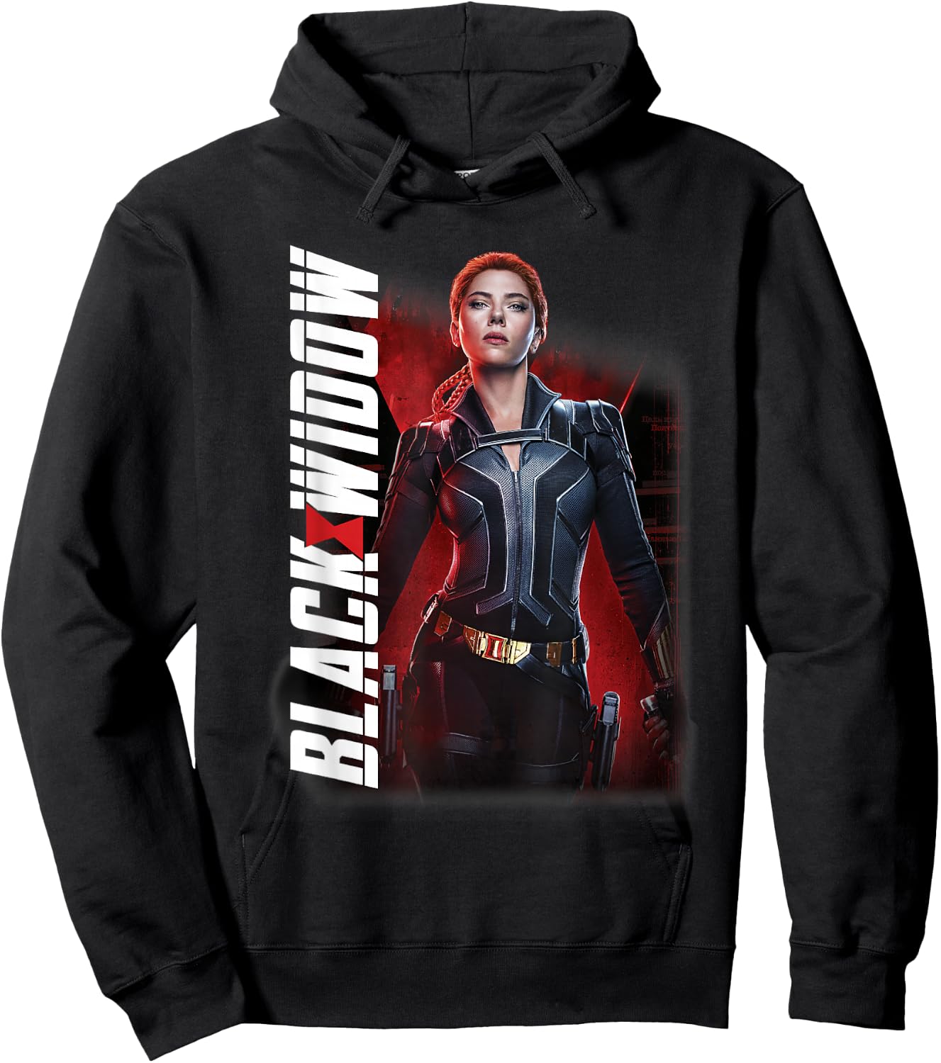 Marvel Black Widow Character Portrait Hoodie - Hoodie | Black