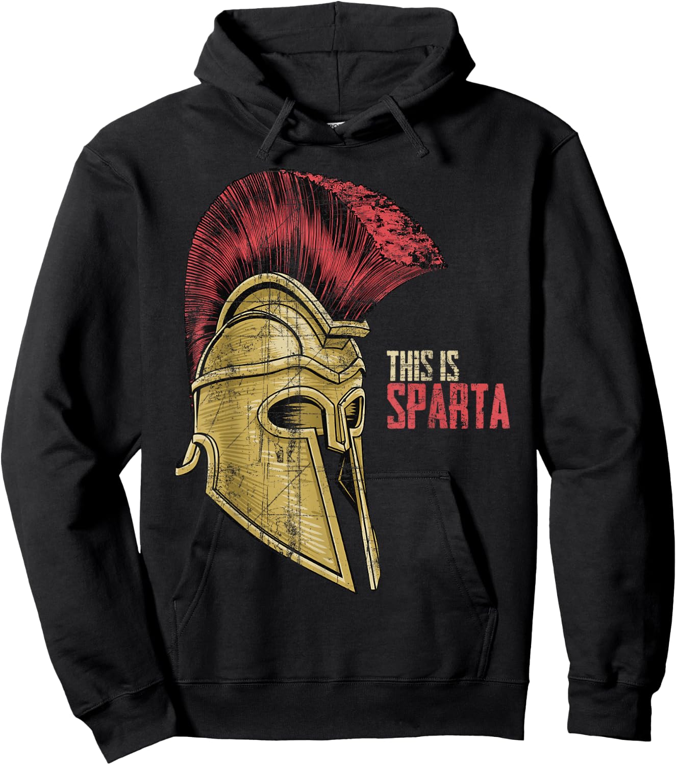 This is Sparta Warrior Helmet Hoodie - Hoodie | Black
