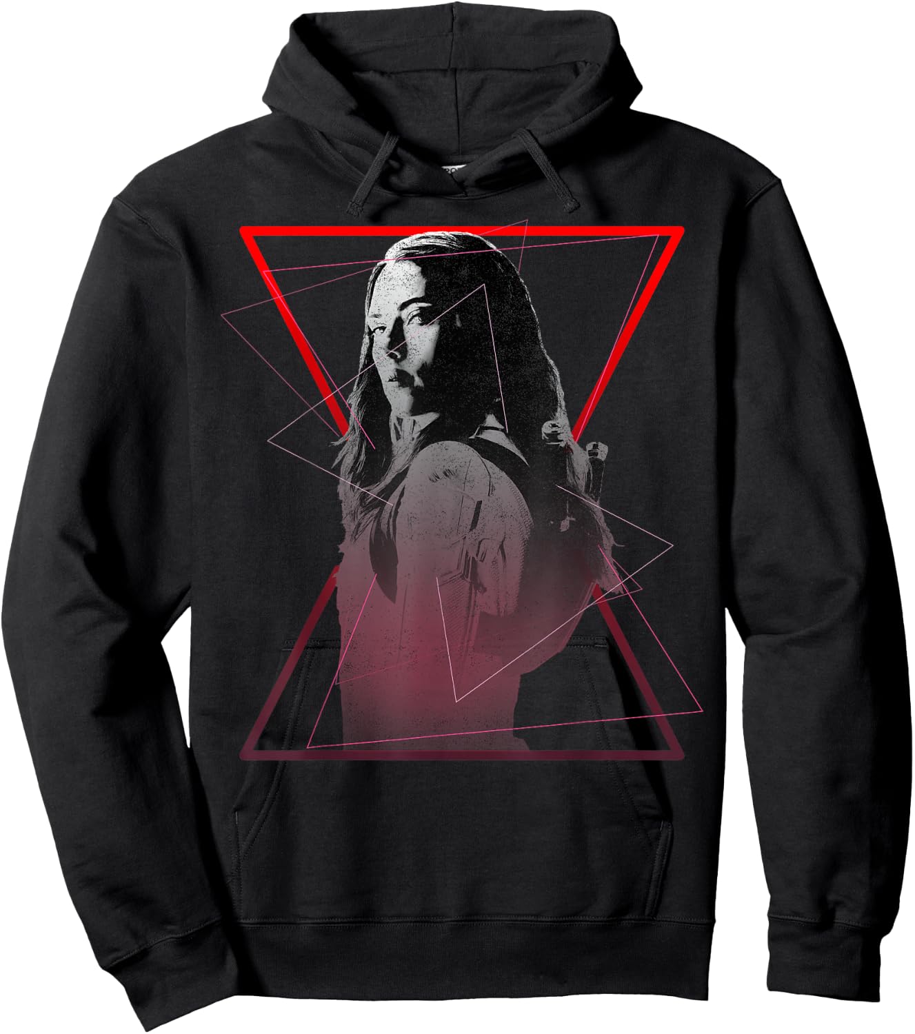 Marvel Black Widow Symbol Portrait Hoodie - Hoodie | Black