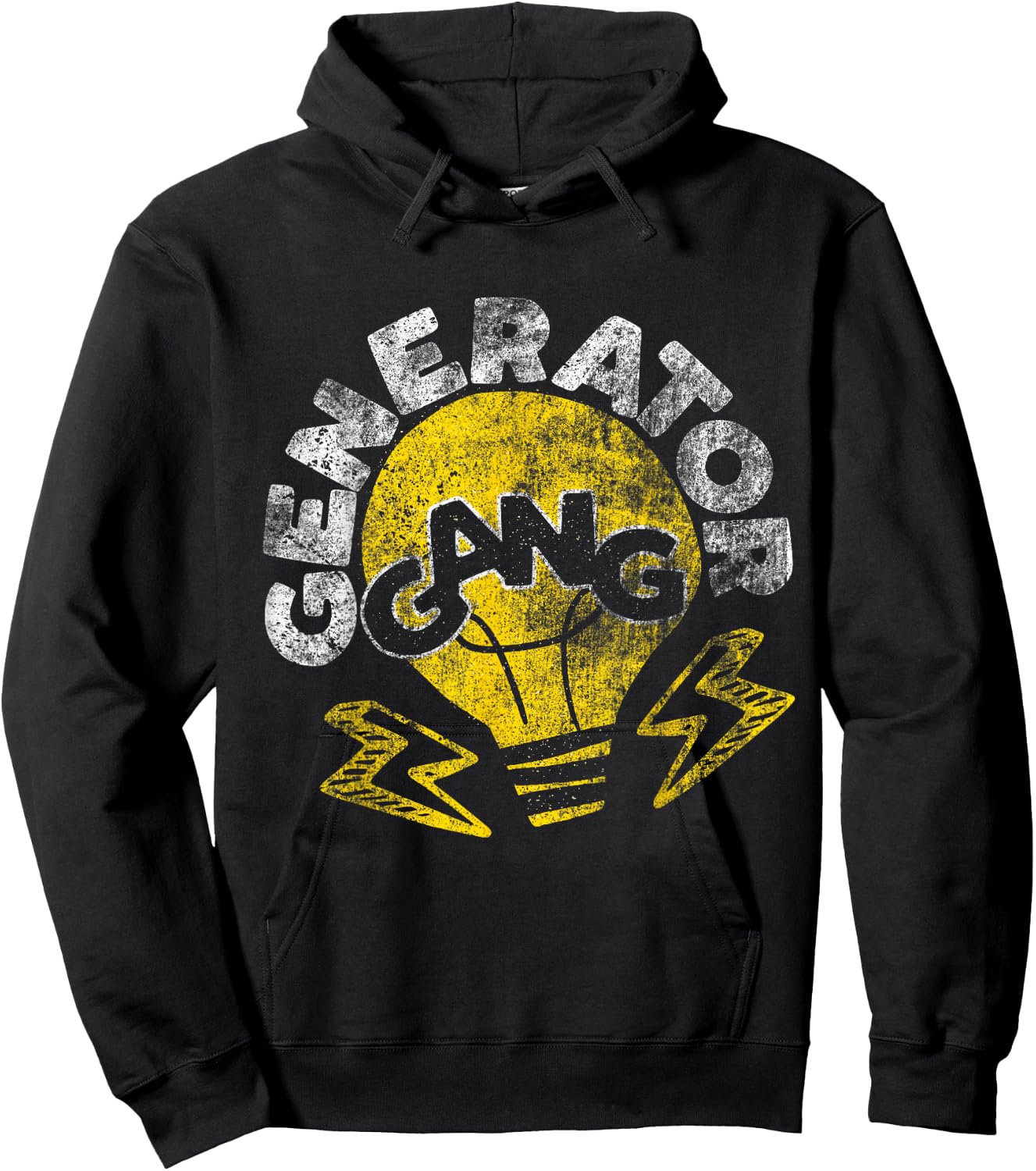 Funny Electrician - Generator Gang Electrical Engineer Hoodie - Hoodie | Black