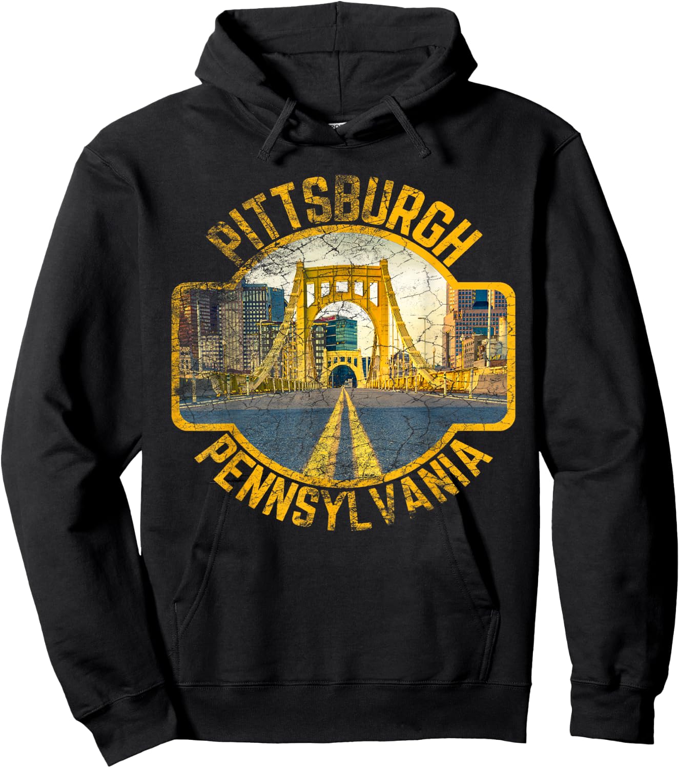 Pittsburgh Pennsylvania Steel City Skyline Photography 412 Hoodie - Hoodie | Black