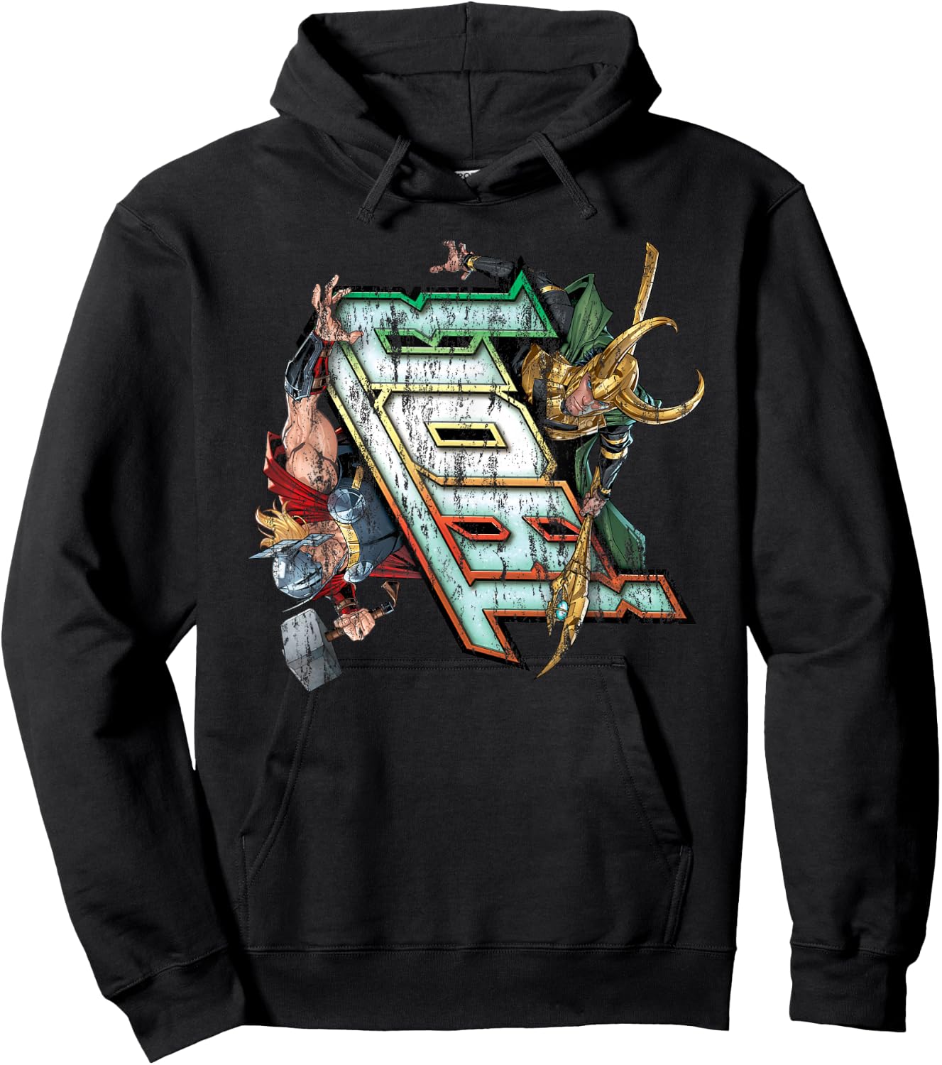 Marvel Thor vs. Loki Comic Book Hoodie - Hoodie | Black