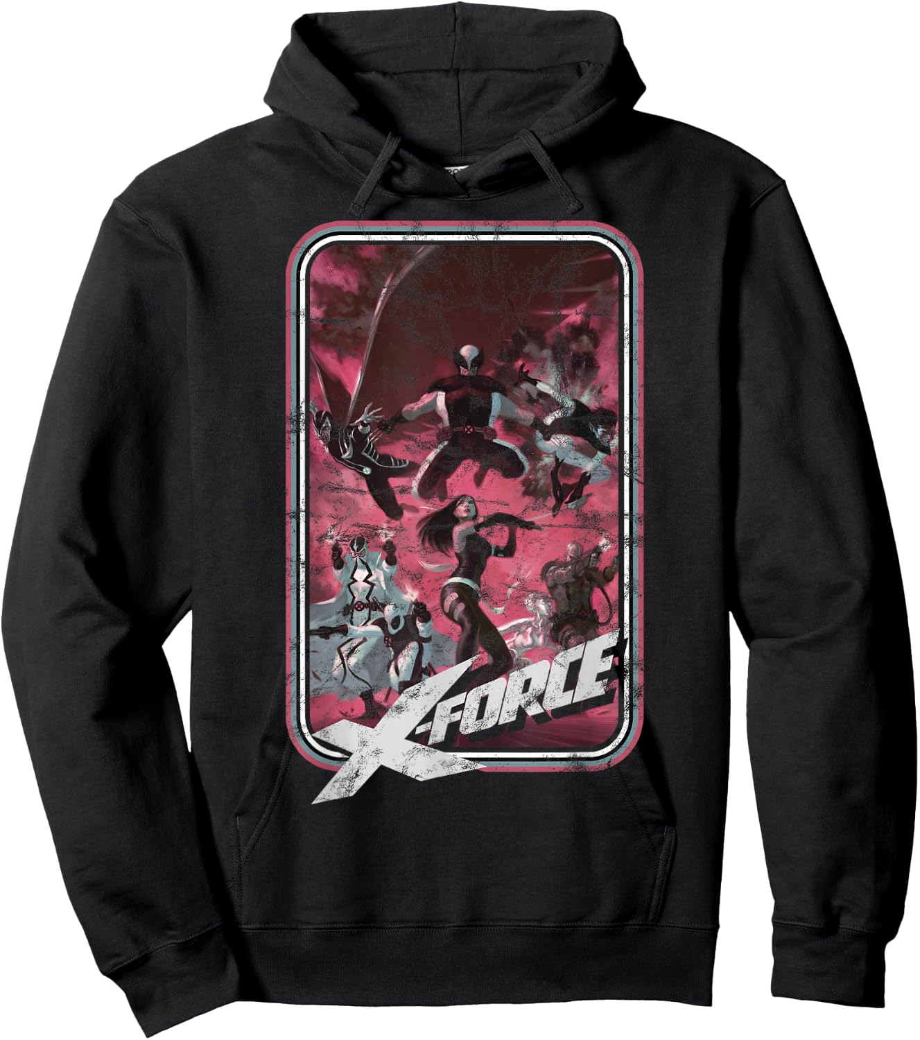 Marvel X-Force Group Shot Action Pose Poster Hoodie - Hoodie | Black