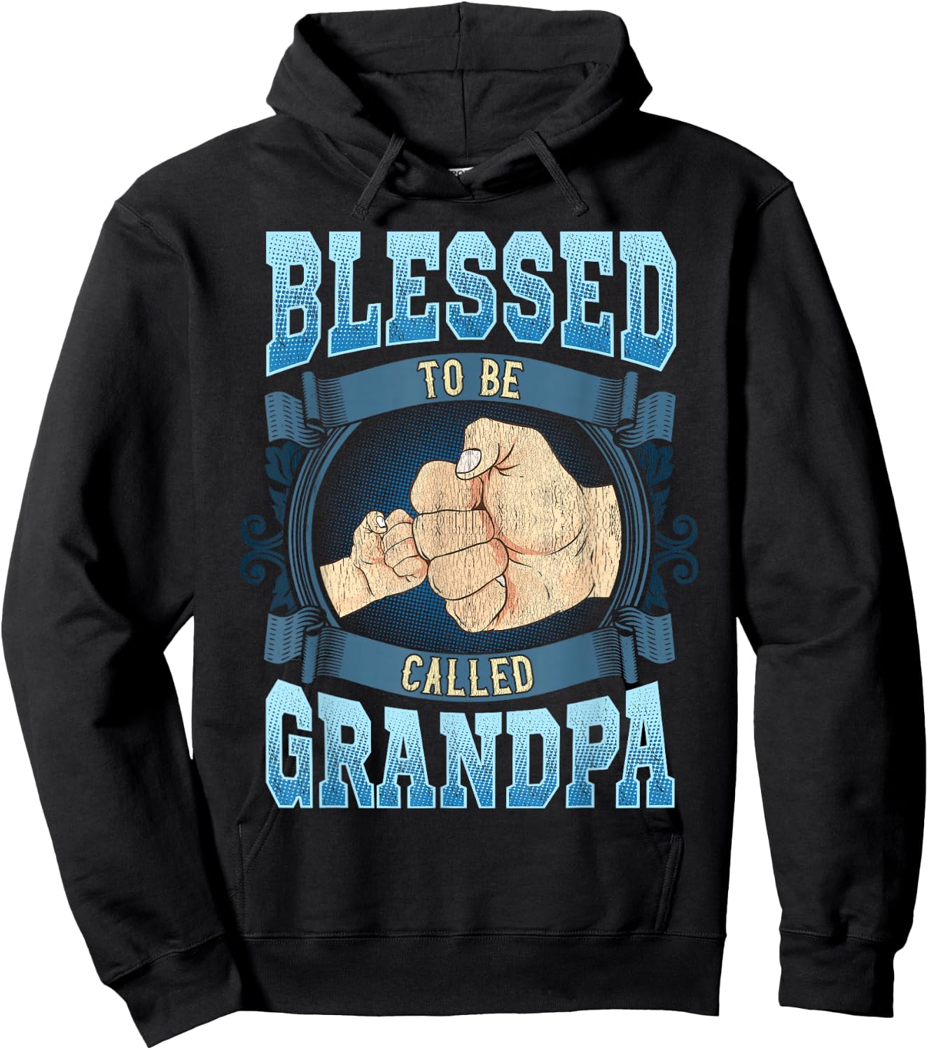 Blessed To Be Called Grandpa Gifts Grandpa Fathers Day Hoodie - Hoodie | Black