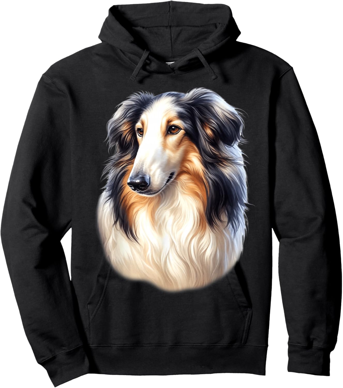 Borzoi Dog Hoodie - Hoodie | Black