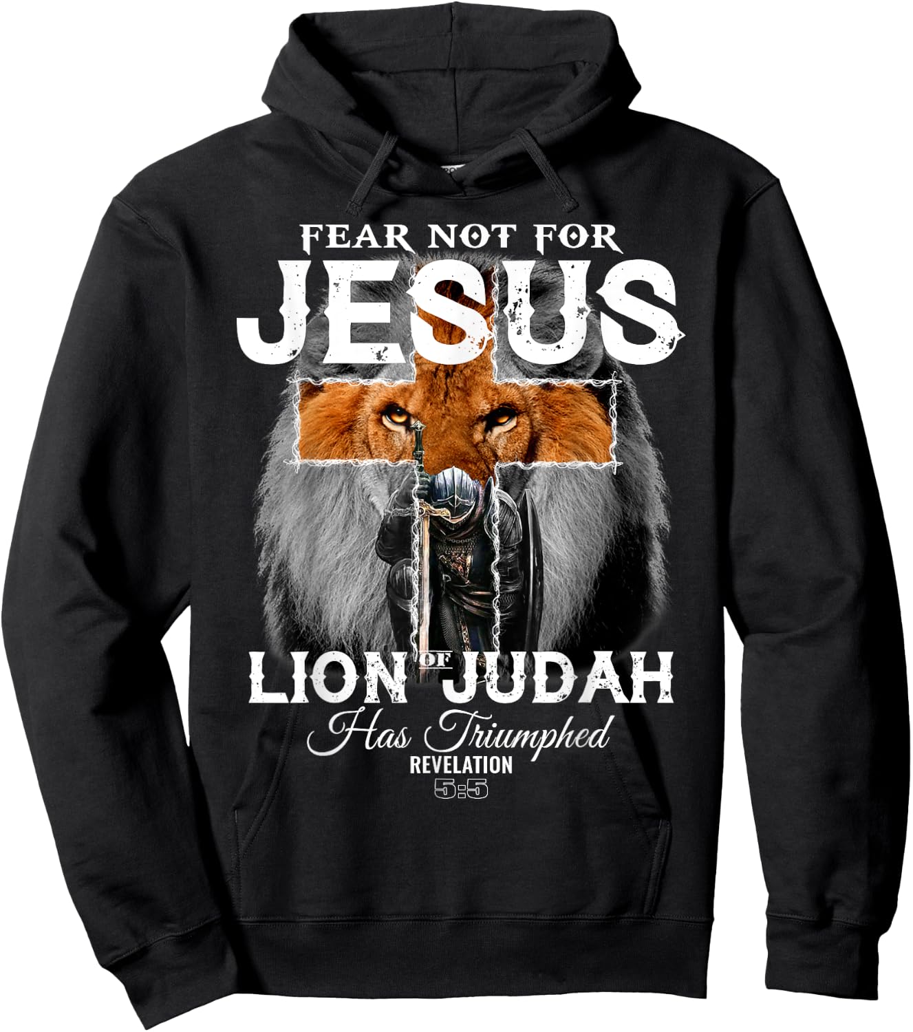 Fear Not For Jesus The Lion Of Judah Has Triumphed Hoodie - Hoodie | Black