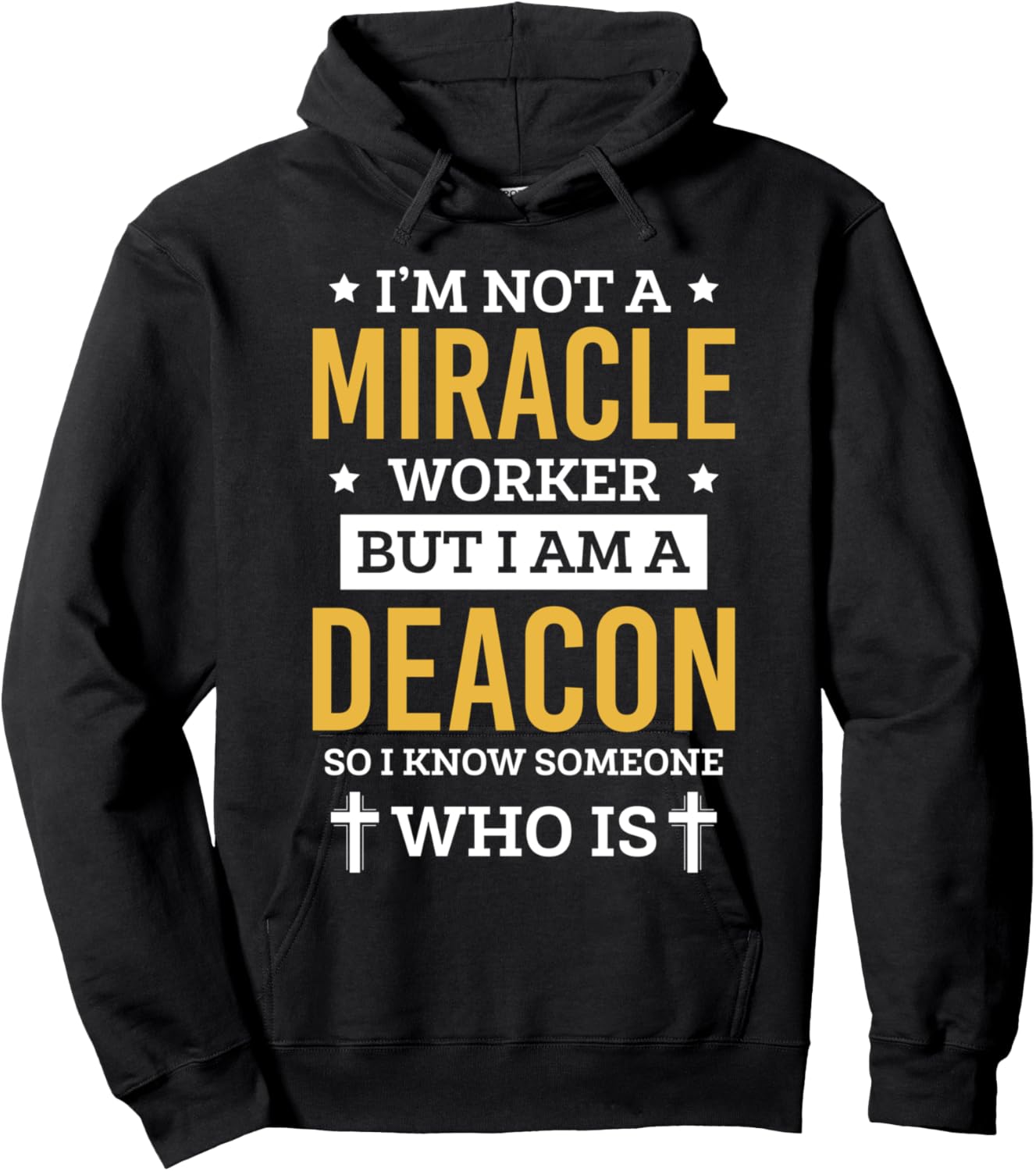 Im Not A Miracle Deacon Church Official Hoodie - Hoodie | Black