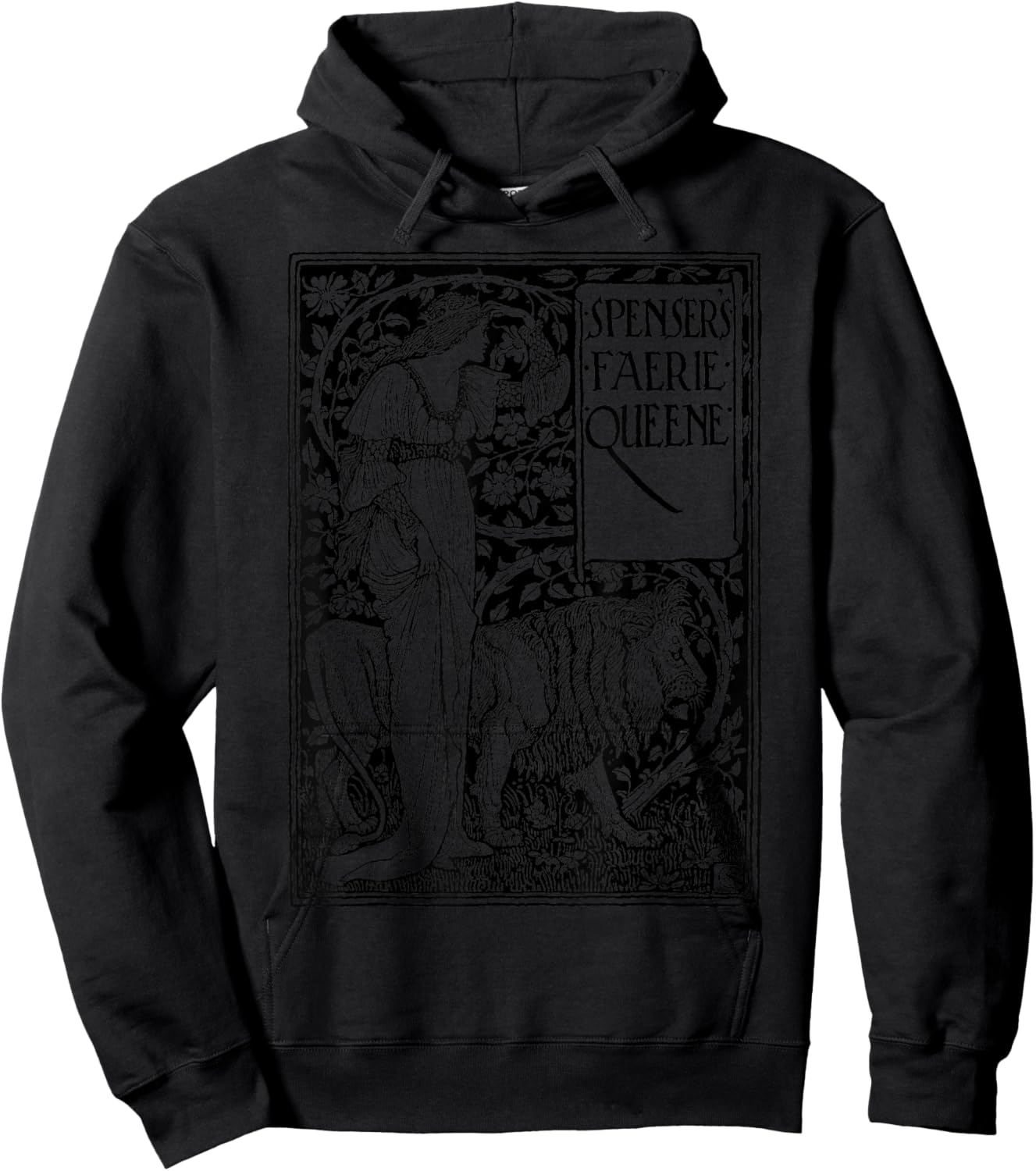 The Faerie Queene, Design by Walter Crane, 1915, Art Nouveau Hoodie - Hoodie | Black