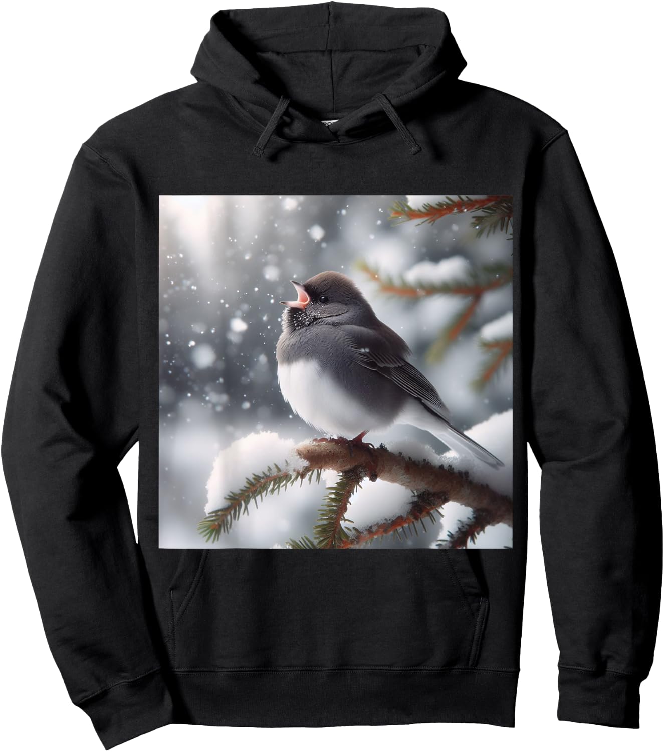 Really Like Dark-Eyed Junco Hoodie - Hoodie | Black