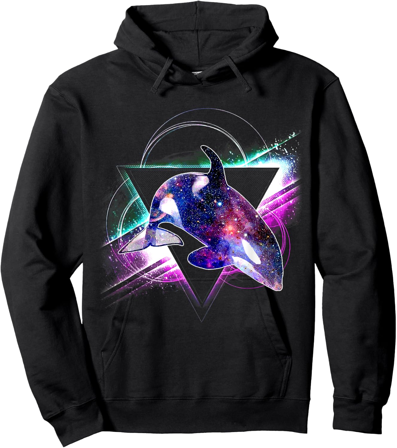 Aesthetic Galaxy Killer Whale Hoodie - Hoodie | Black