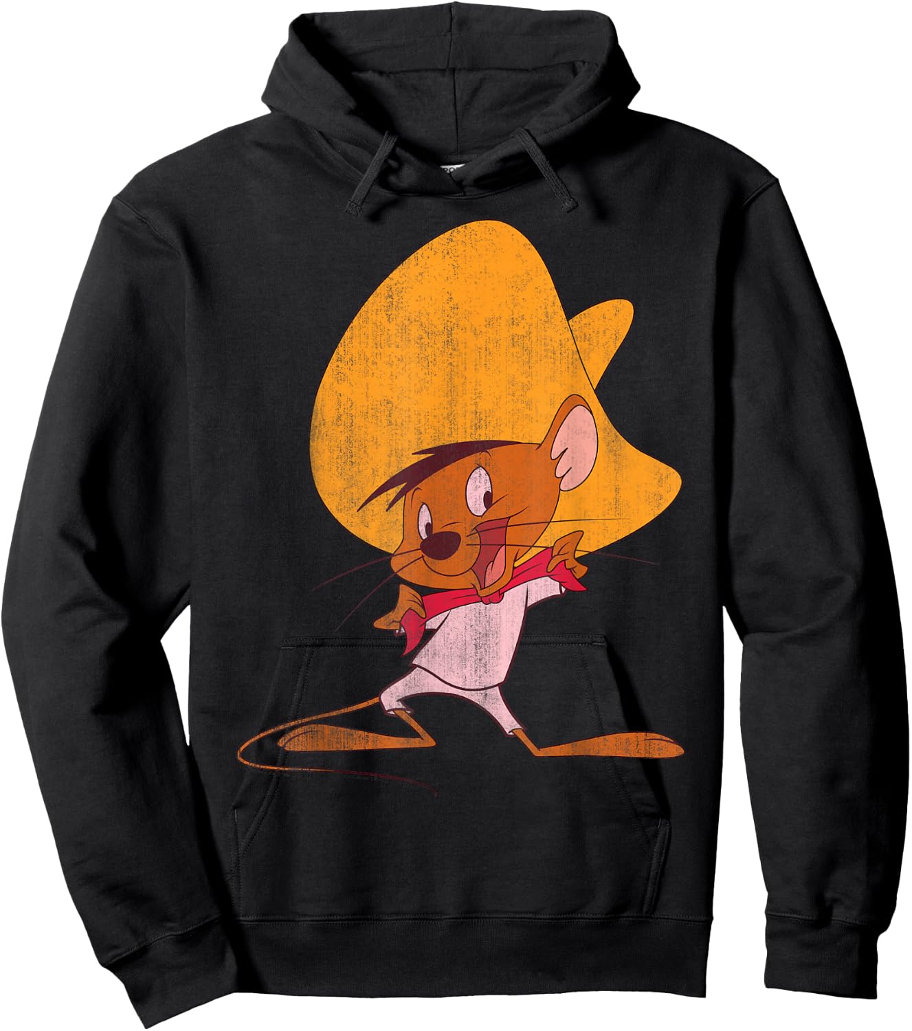 Looney Tunes Speedy Gonzales Red Hue Portrait Hoodie - Hoodie | Black