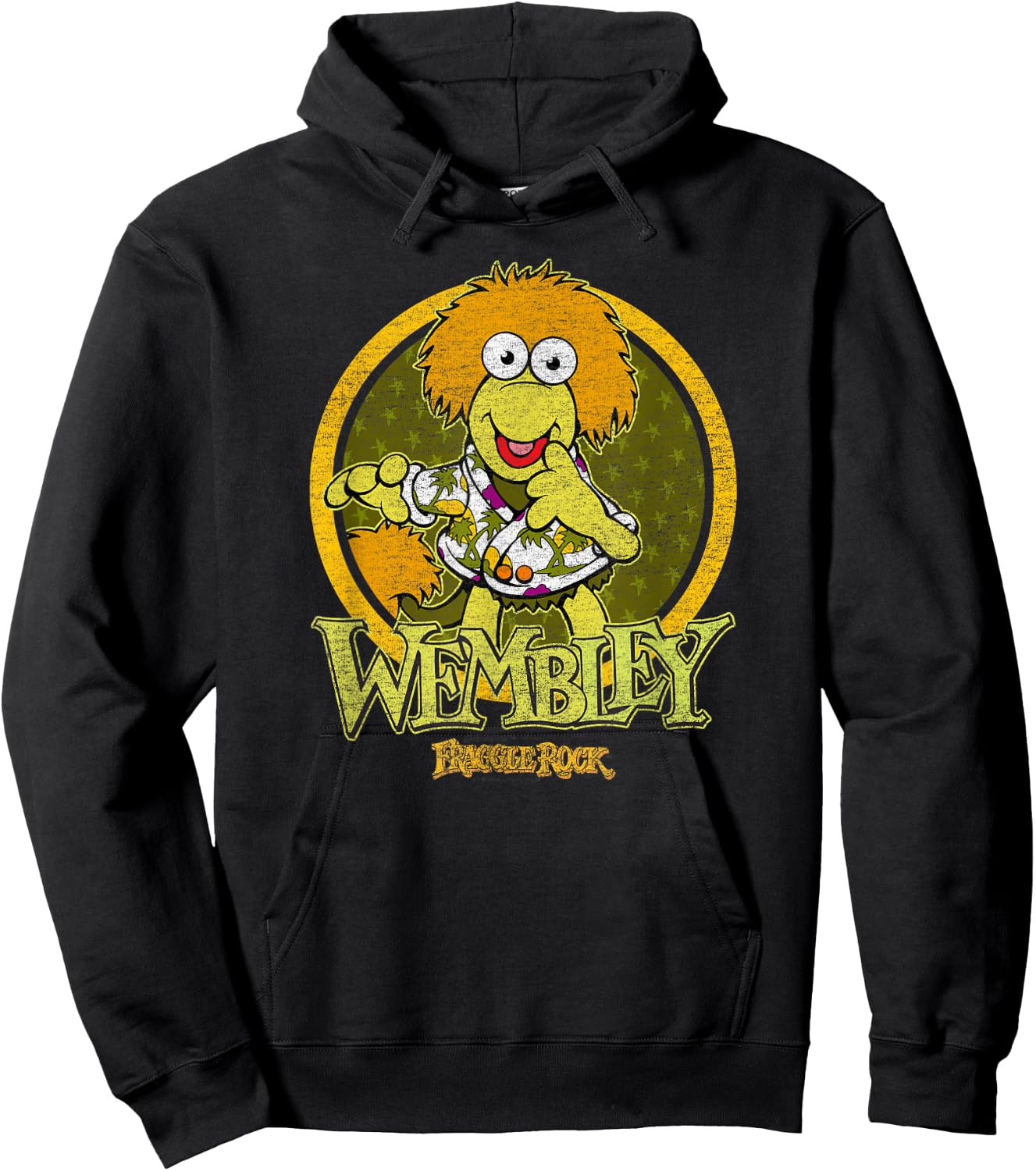 Fraggle Rock Wembley Circle Hoodie - Hoodie | Black