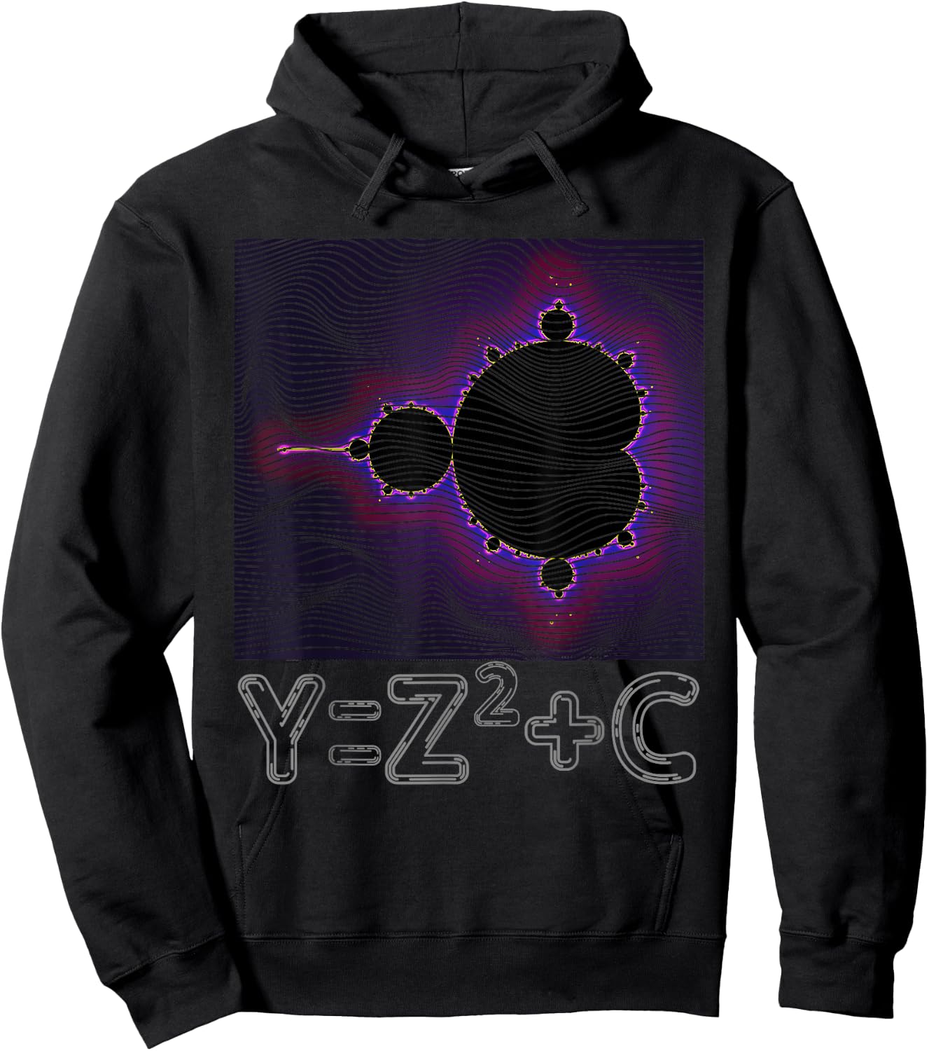 Mandelbrot Fractal Complex Numbers Equation Retro Math Hoodie - Hoodie | Black
