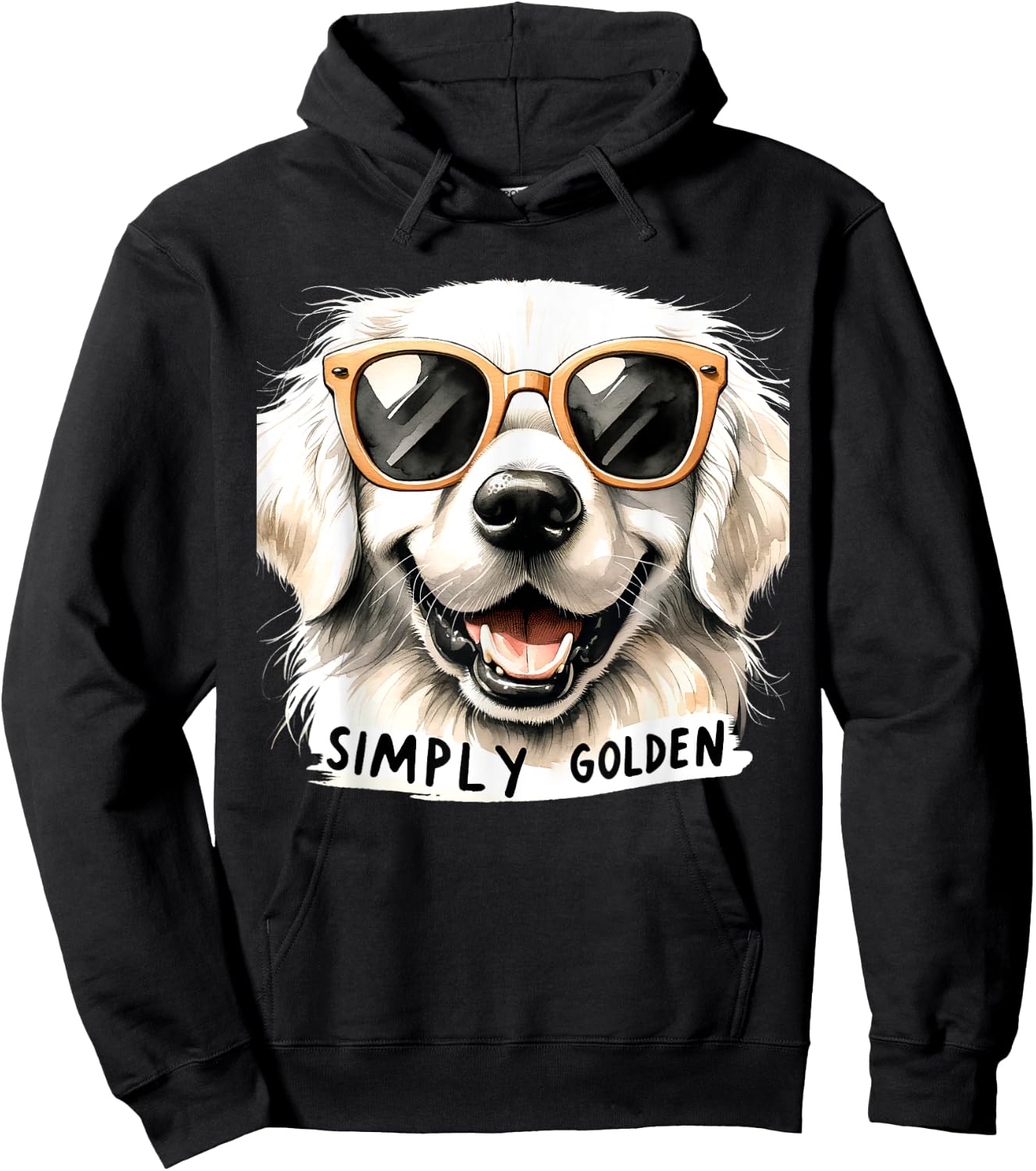English Cream Golden Retriever Mom Gifts Puppy Simply Golden Hoodie - Hoodie | Black