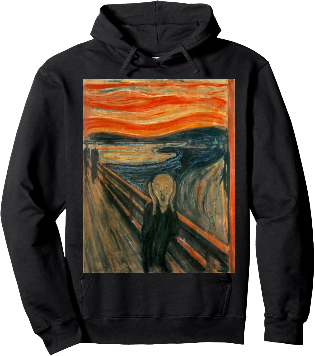 The Scream of Edvard Expressionism Munch Art Hoodie - Hoodie | Black