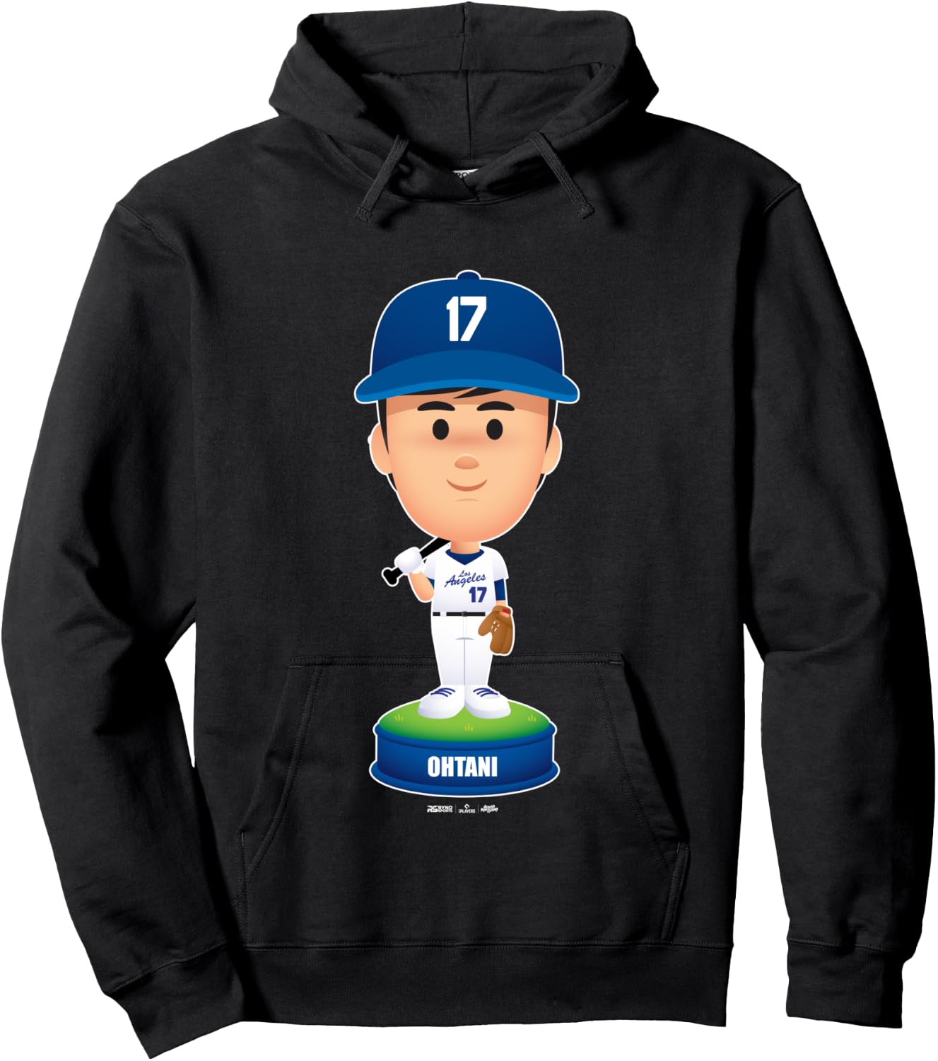 Shohei Ohtani Los Angeles Baseball Bobblehead MLBPA Hoodie - Hoodie | Black