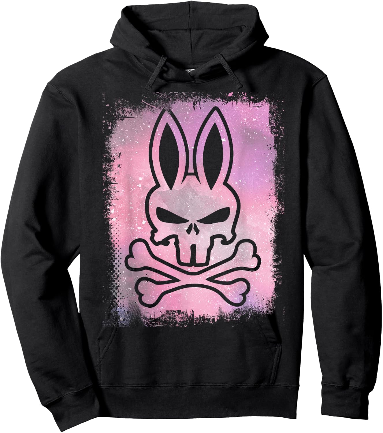 Rabbit Skull I Hare Skull Bones Design Hoodie - Hoodie | Black
