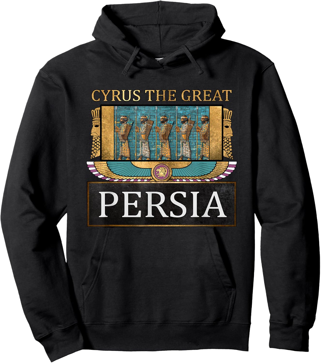 Cyros the Great, Ancient Persia, Achaemenid Hoodie - Hoodie | Black