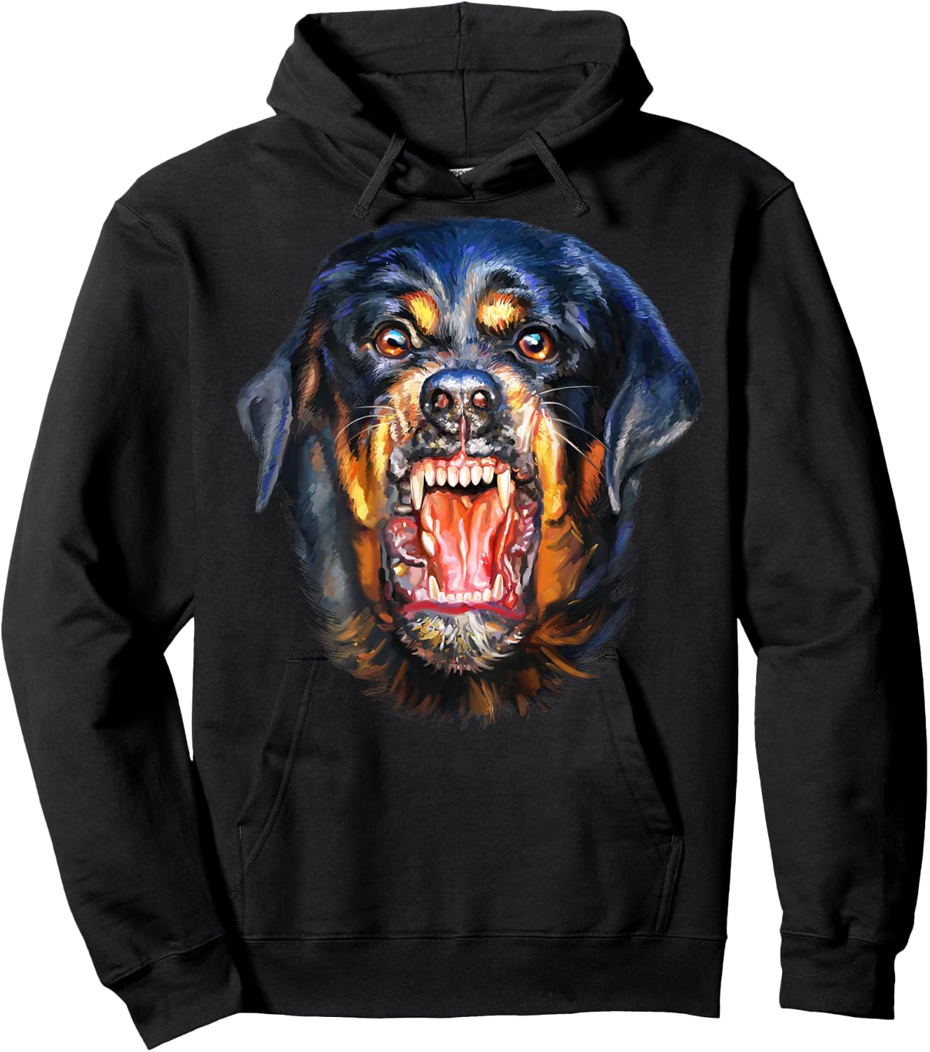 Ferocious Rottweiler Dog Hoodie - Hoodie | Black