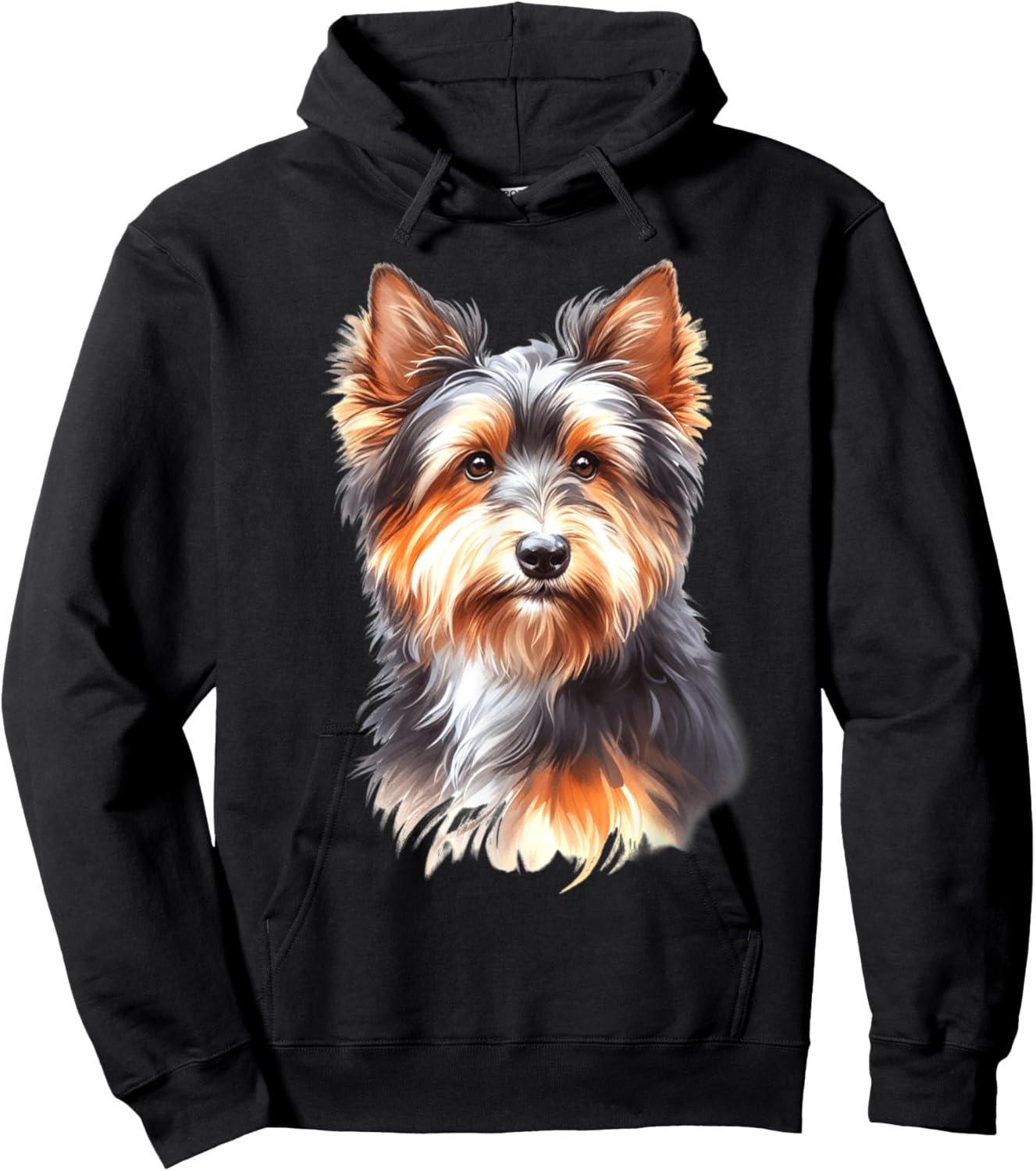 Australian Terrier Dog Portrait Hoodie - Hoodie | Black