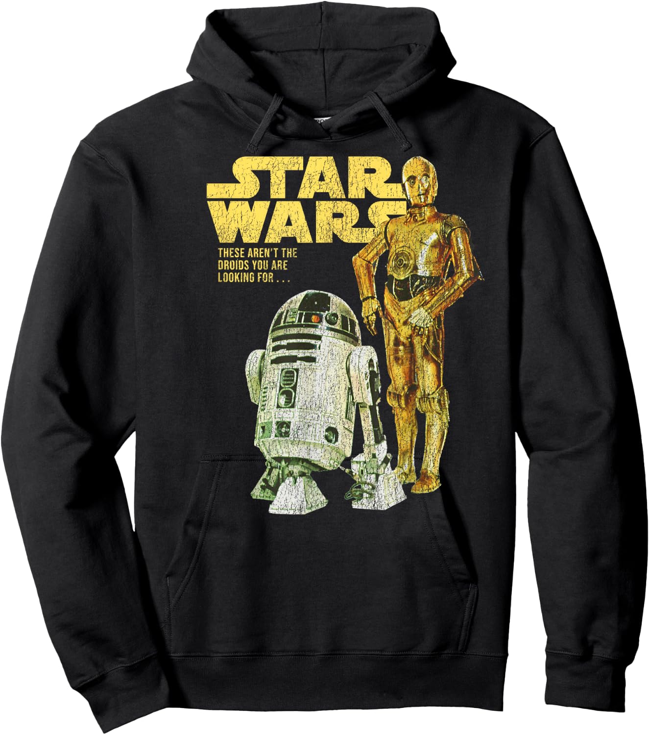 Star Wars R2-D2 & C-3PO Logo Portrait Hoodie - Hoodie | Black