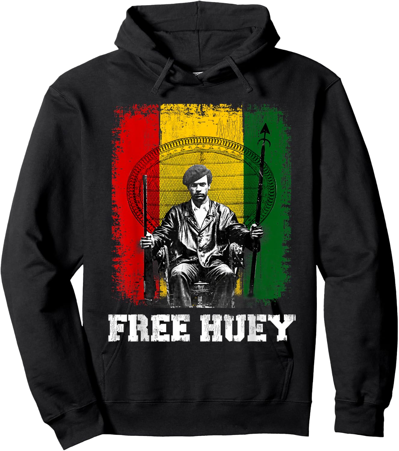 Free Huey - Black History & African Roots Afro Empowerment Hoodie - Hoodie | Black