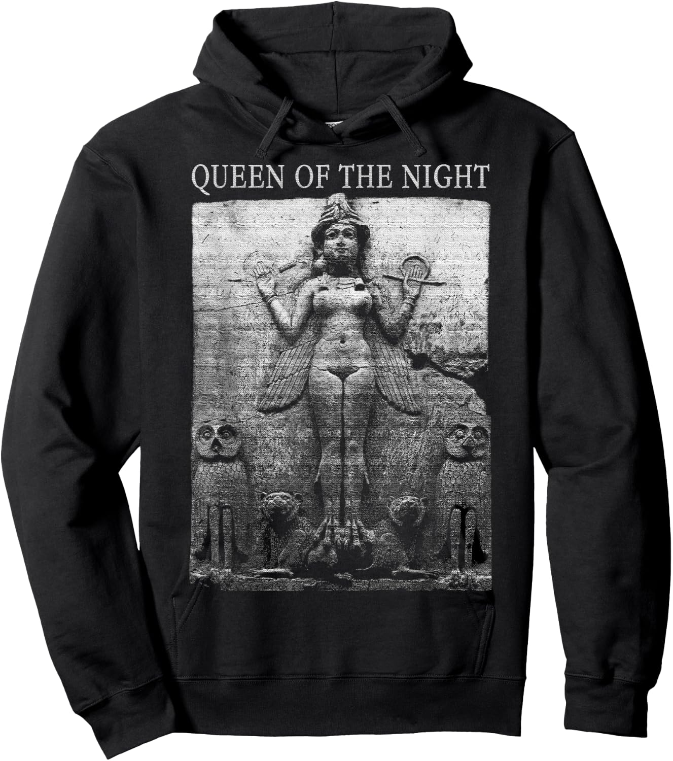 Lilith Inanna Queen of the Night Ishtar Ereshkigal Sumerian Hoodie - Hoodie | Black