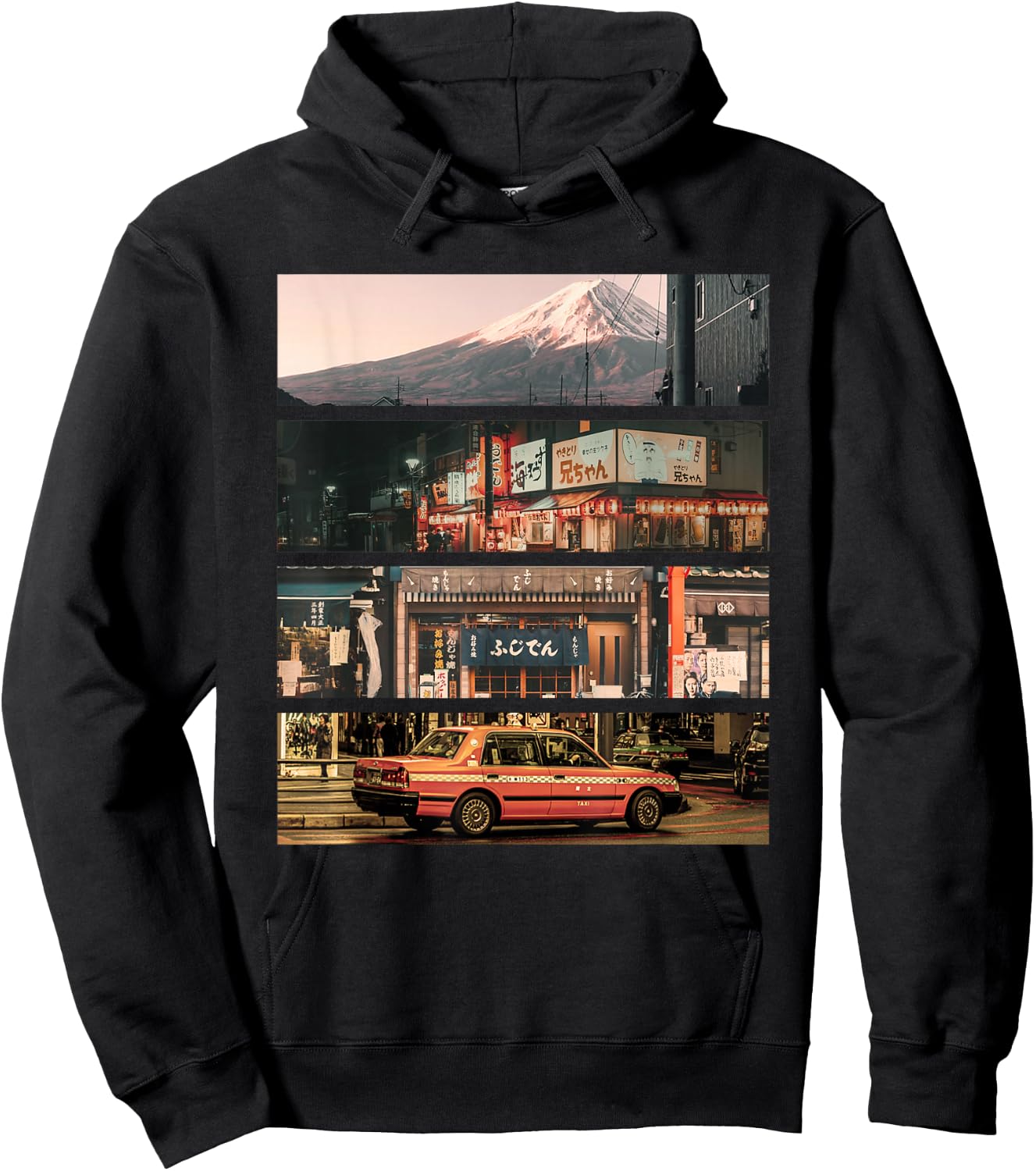 Aesthetic Style Vaporwave Japan 80s 90s Tokyo Osaka Hoodie - Hoodie | Black