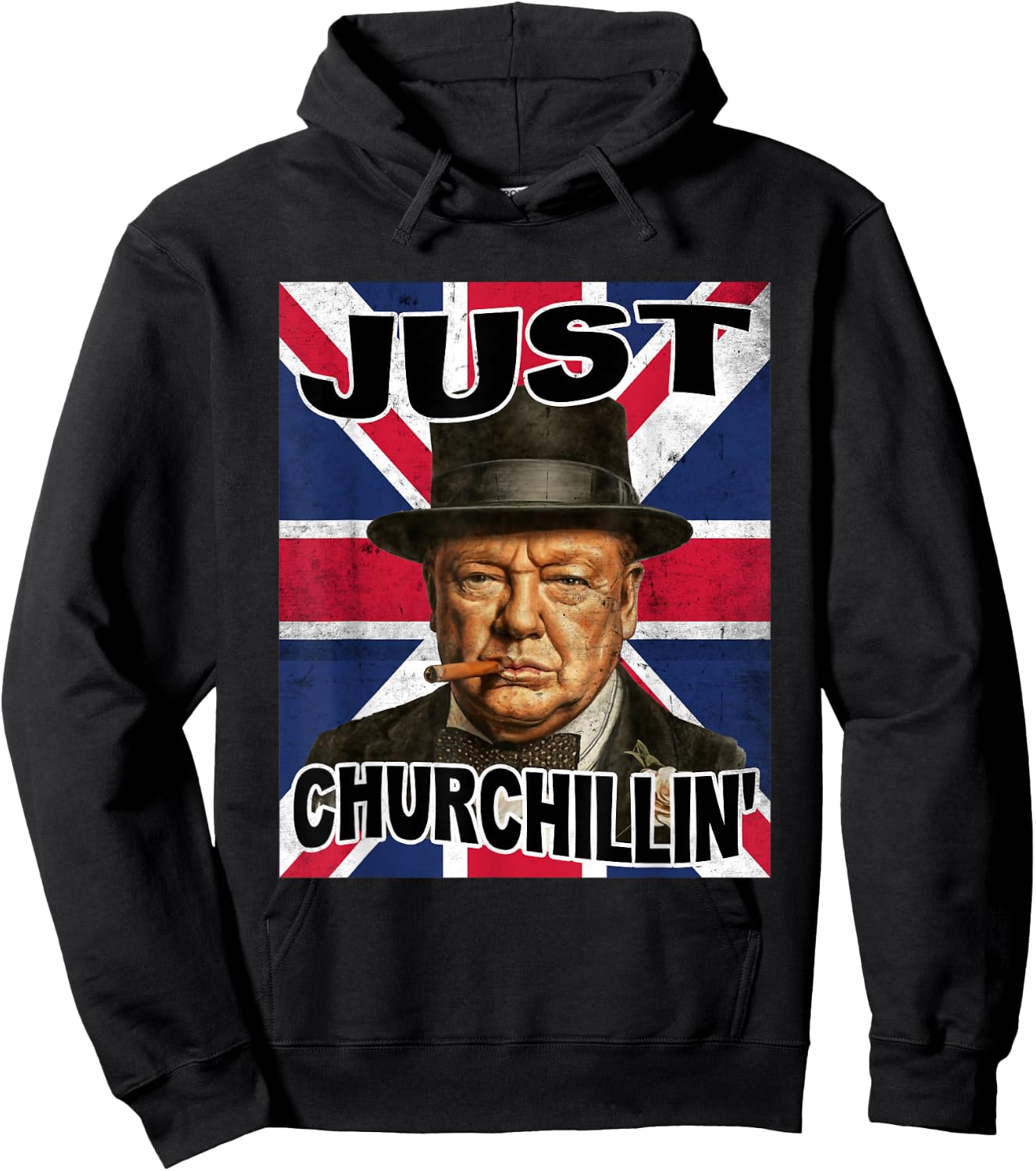Retro Winston Churchill Shirt Costume For Kids Boys Men Hoodie - Hoodie | Black