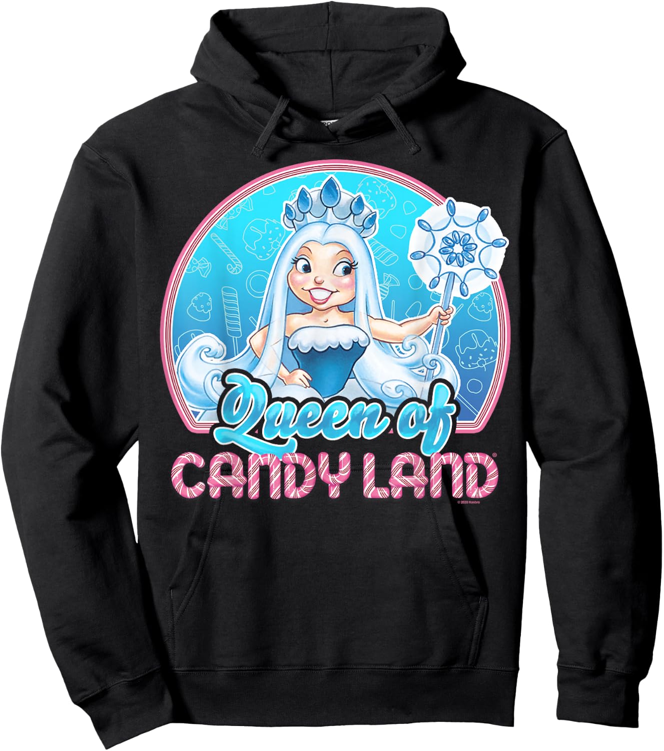 Candy Land Queen of Candy Land Portrait Small Hoodie - Hoodie | Black