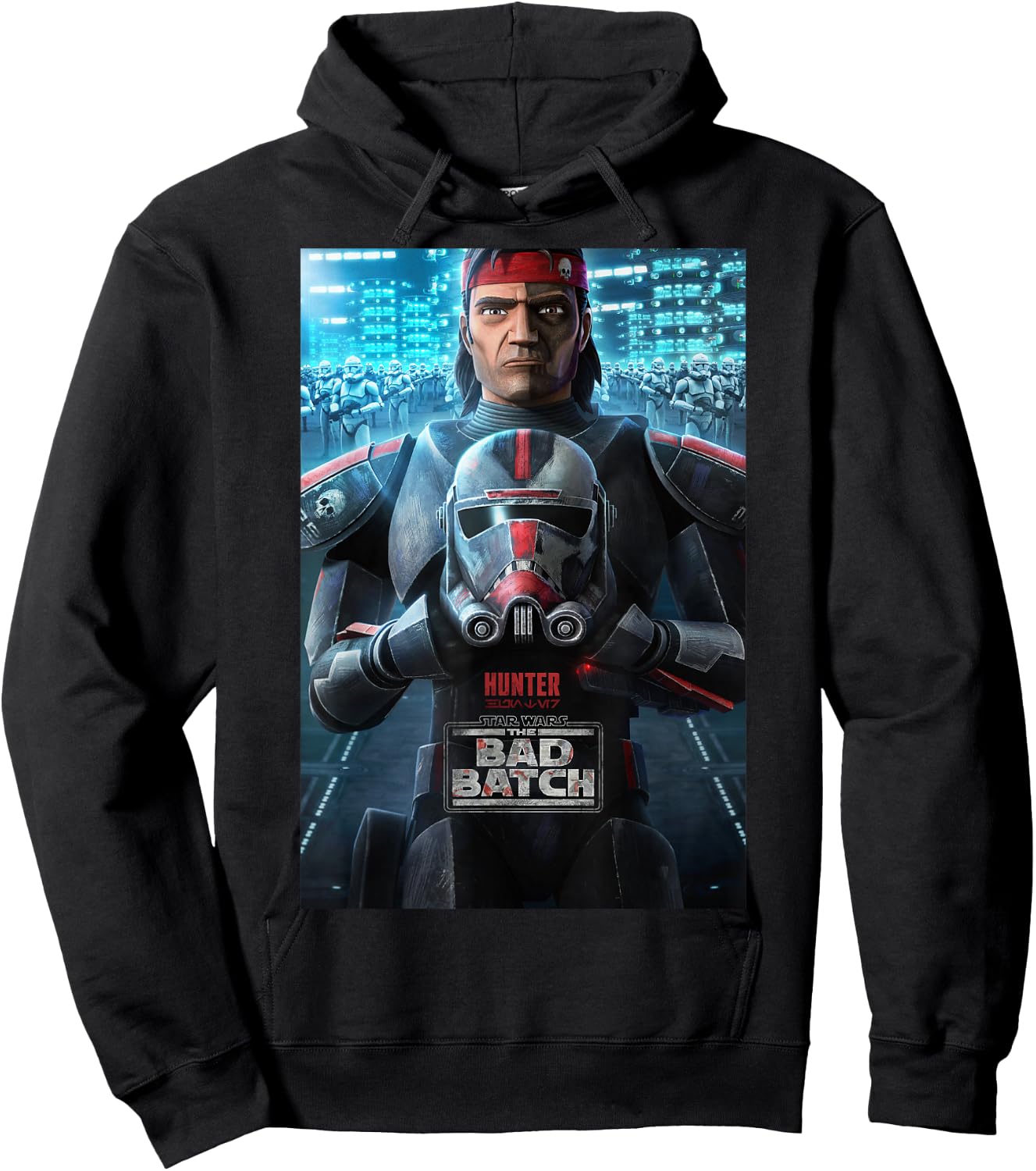 Star Wars: The Bad Batch Hunter Poster Hoodie - Hoodie | Black